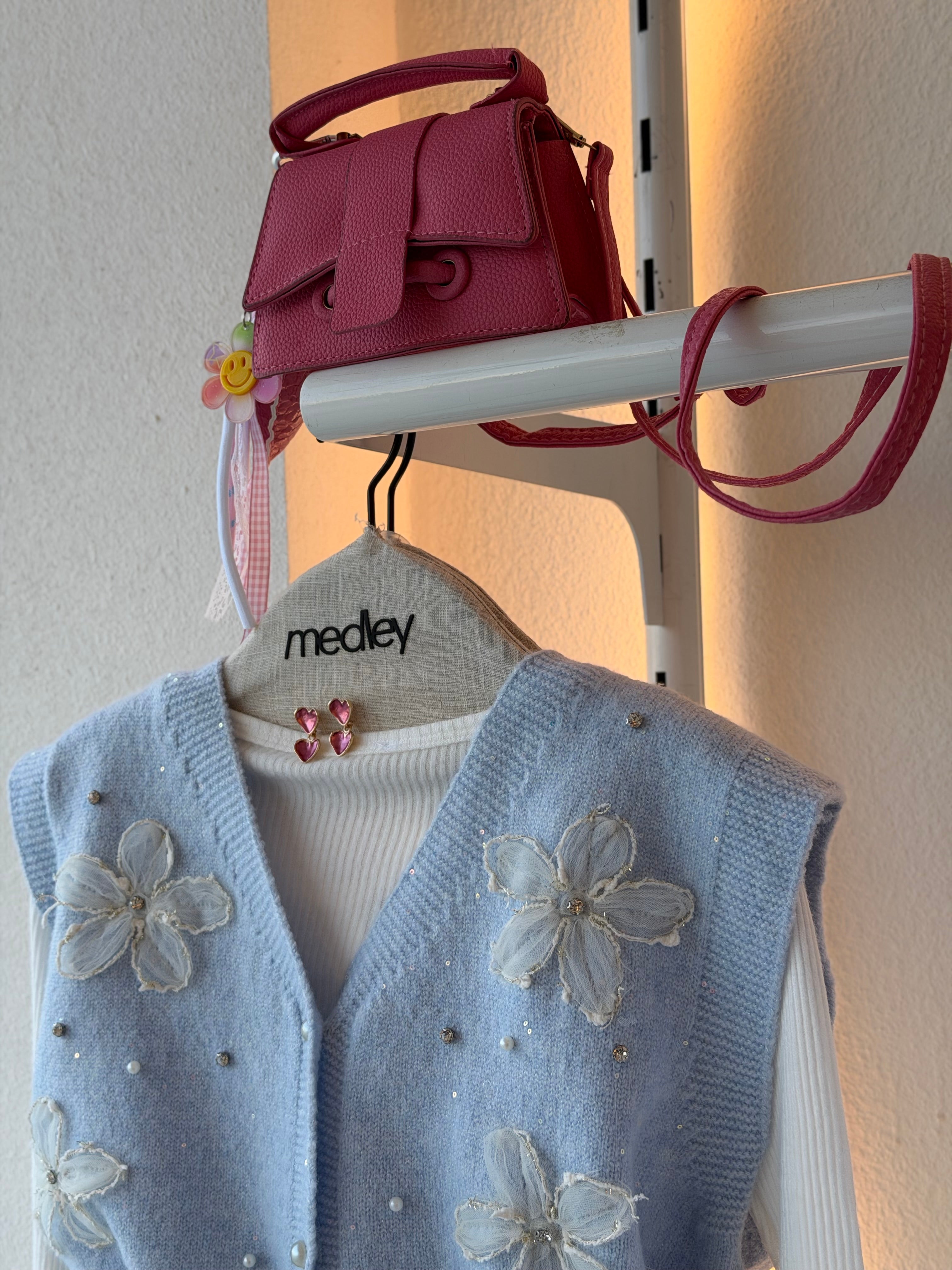 3D Bloom Mohair Vest  ( Cinderella)