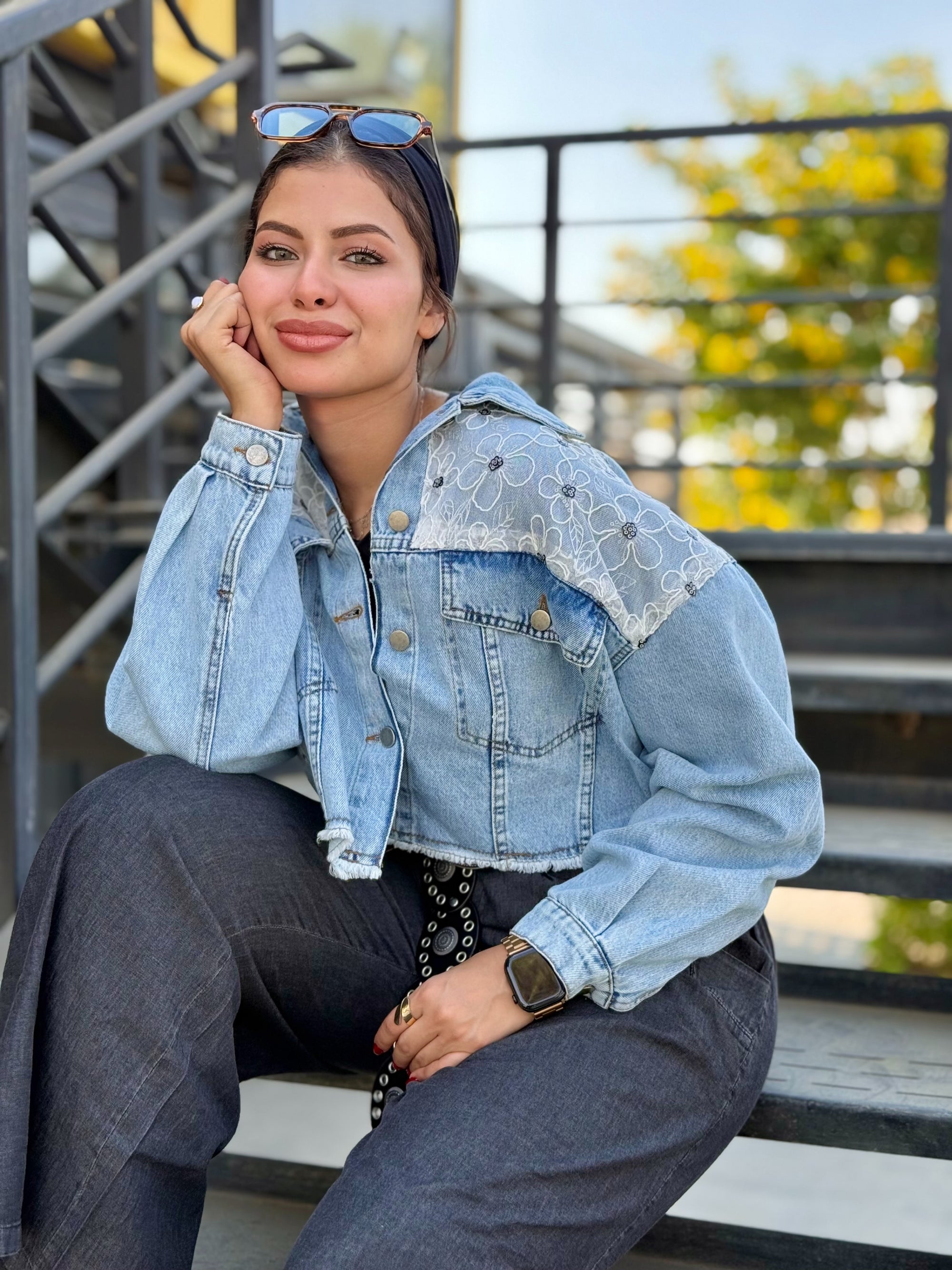 Daisy Edge Denim Jacket 🌸