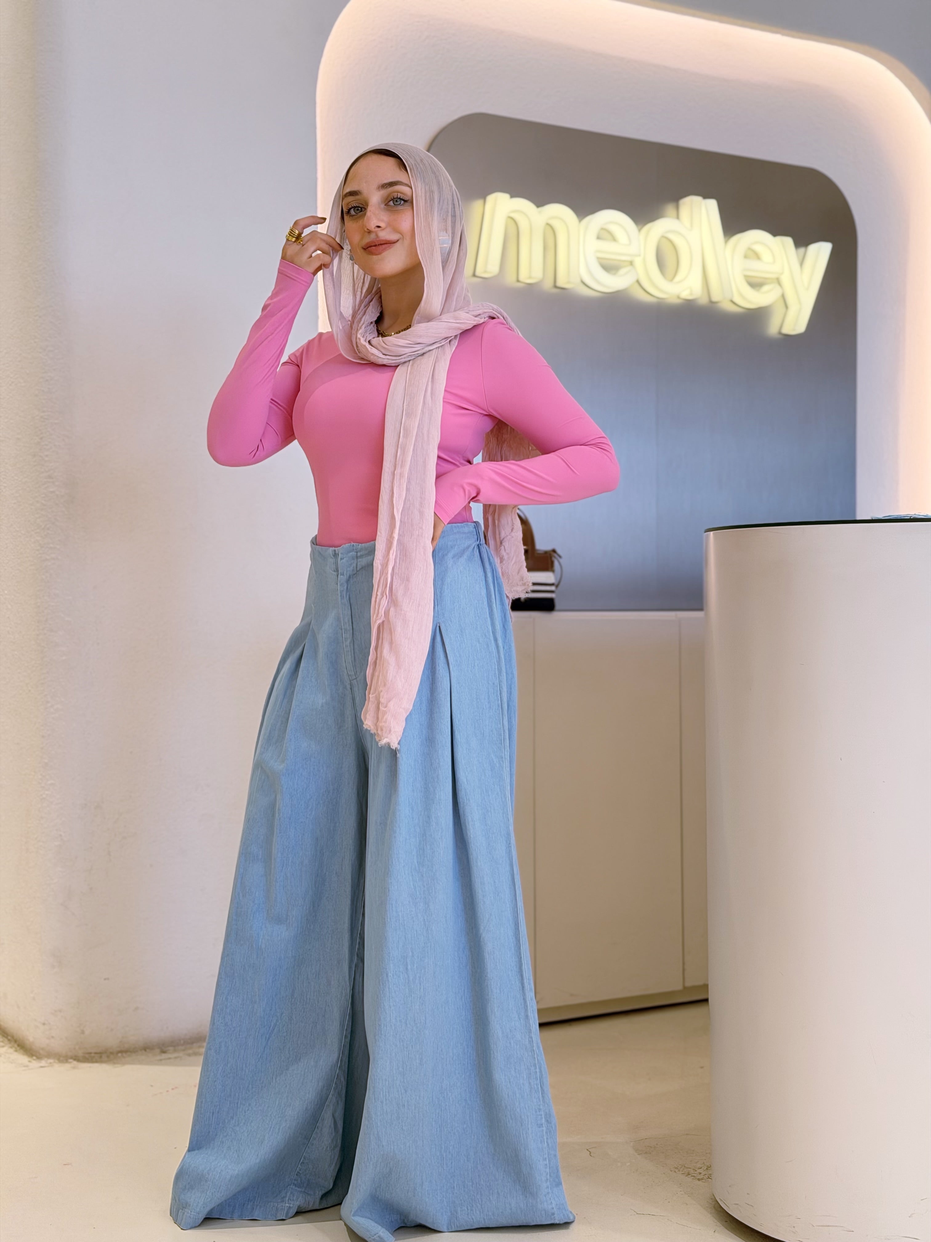 Long Sleeve Daily Basic (Pink)