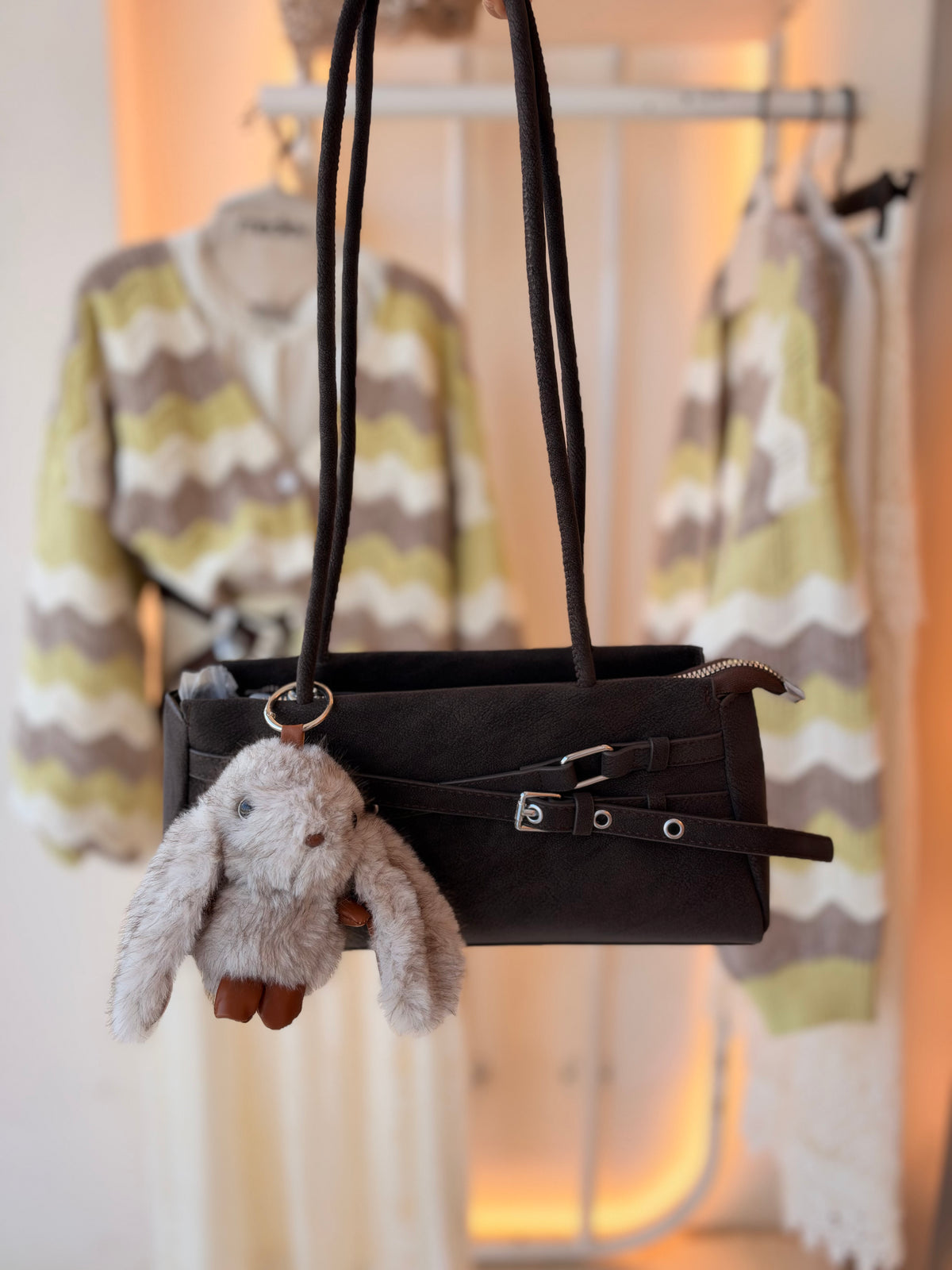 Bunny suede shoulder bag by Medley Fashion, photo 1