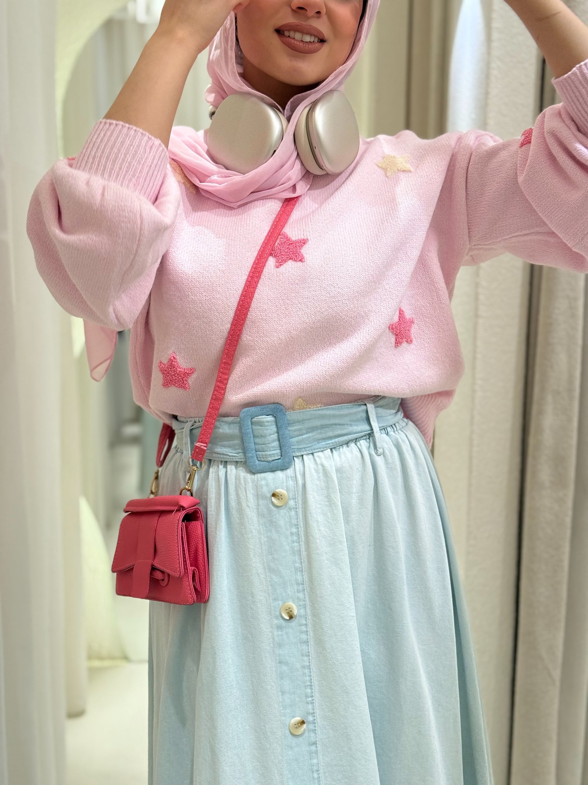 Starry Pastel Knit Sweater