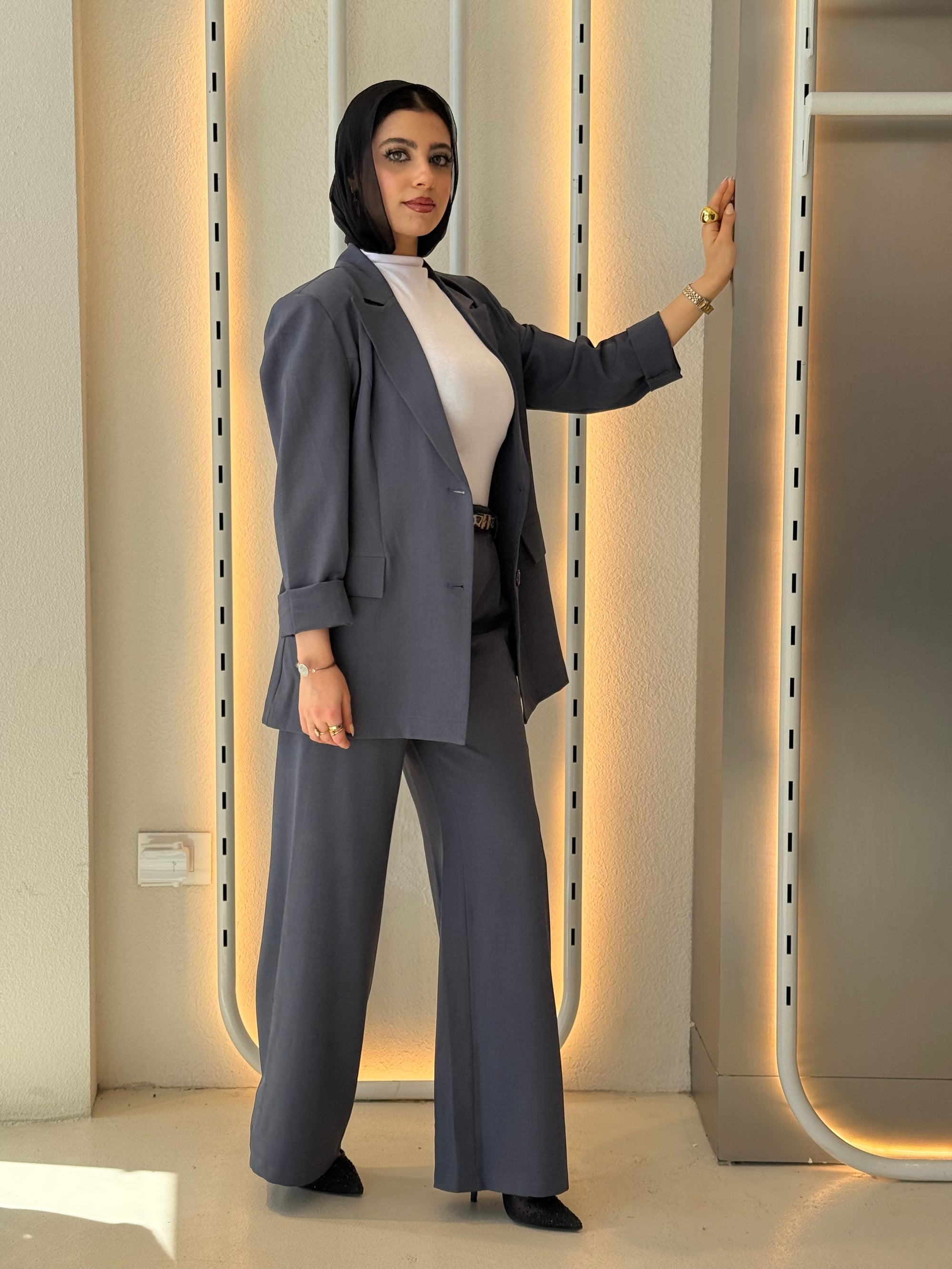 Dark grey formal blazer