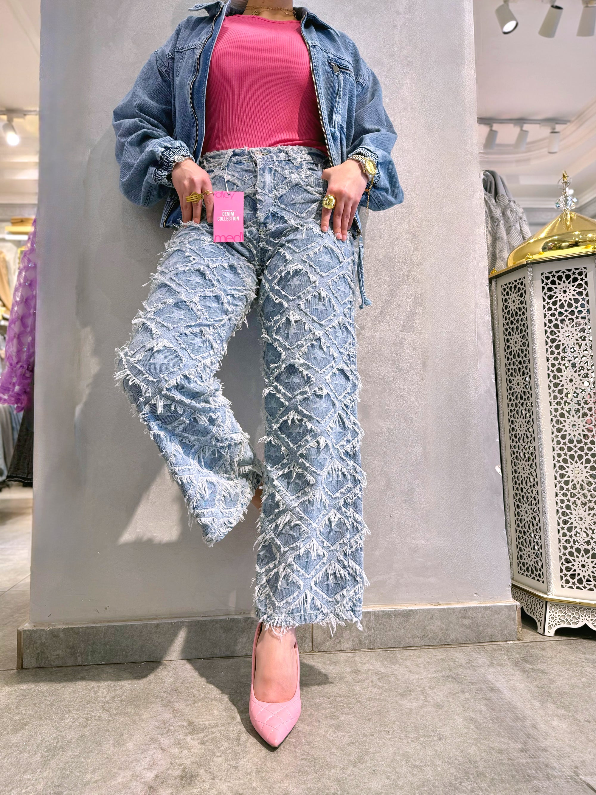 Stellar Fringe Denim Pants ✨