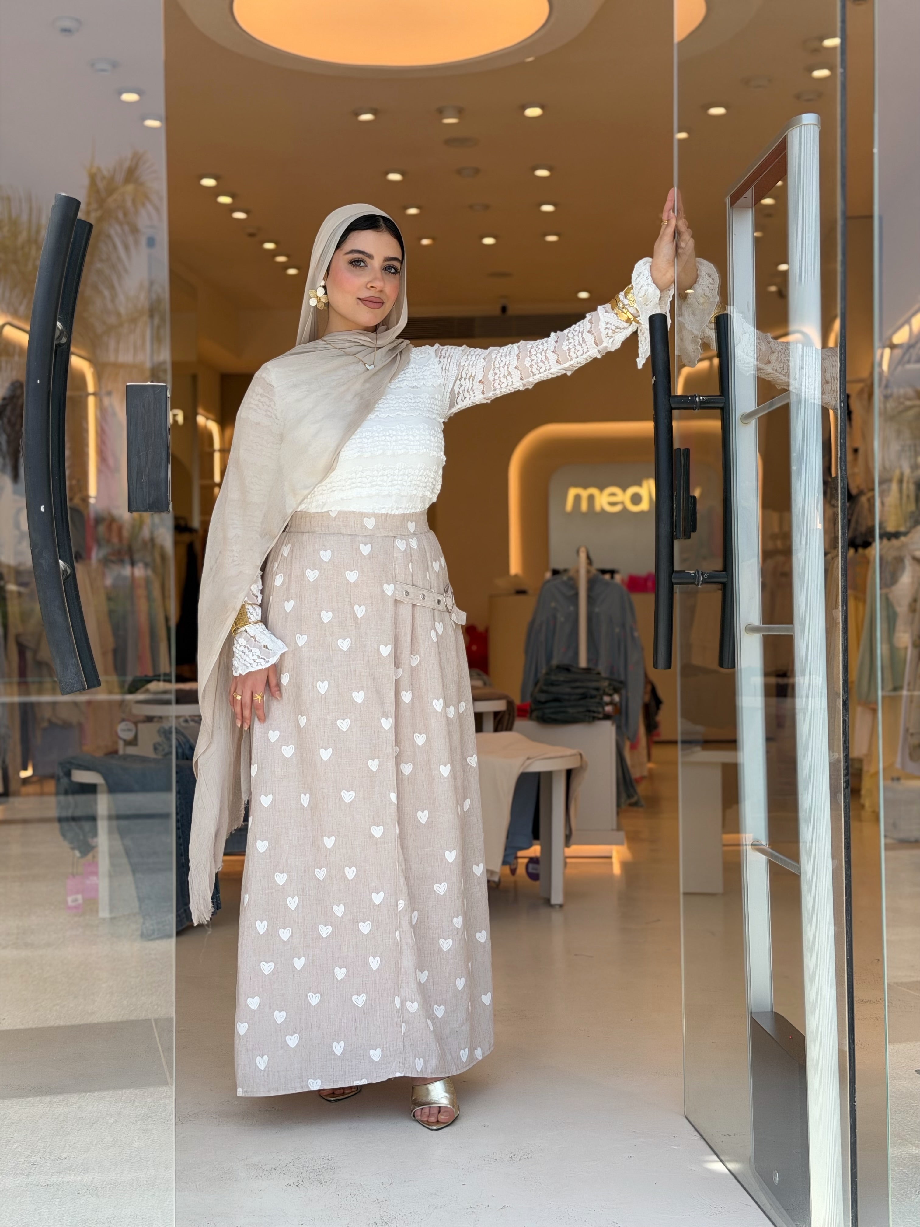 Sweetheart Maxi Skirt (LIGHT BEIGE)