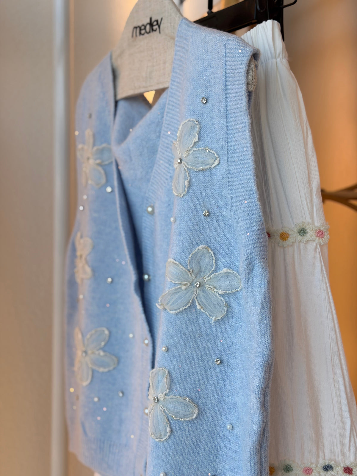 3D Bloom Mohair Vest  ( Cinderella)