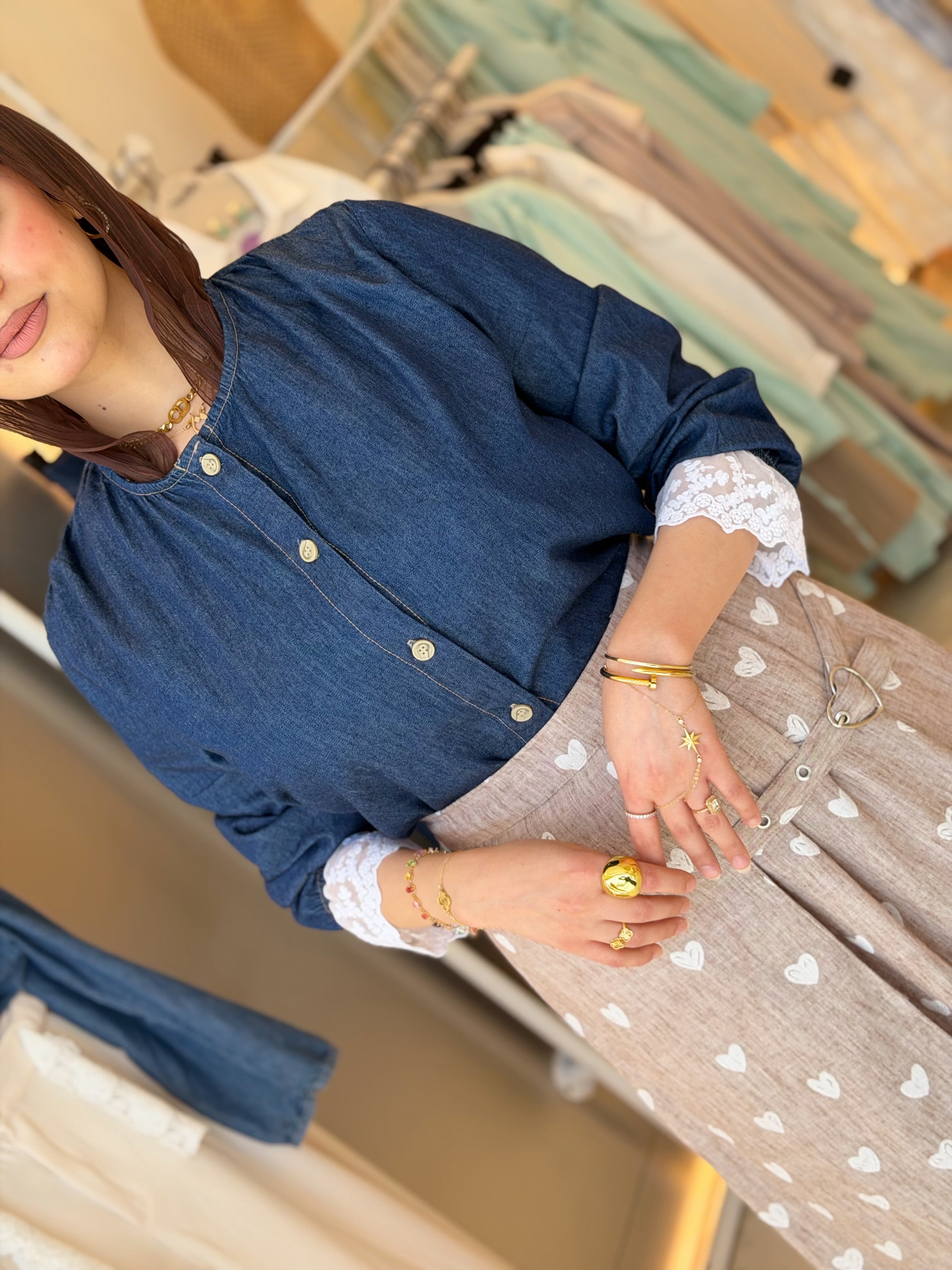 Denim Romance Set