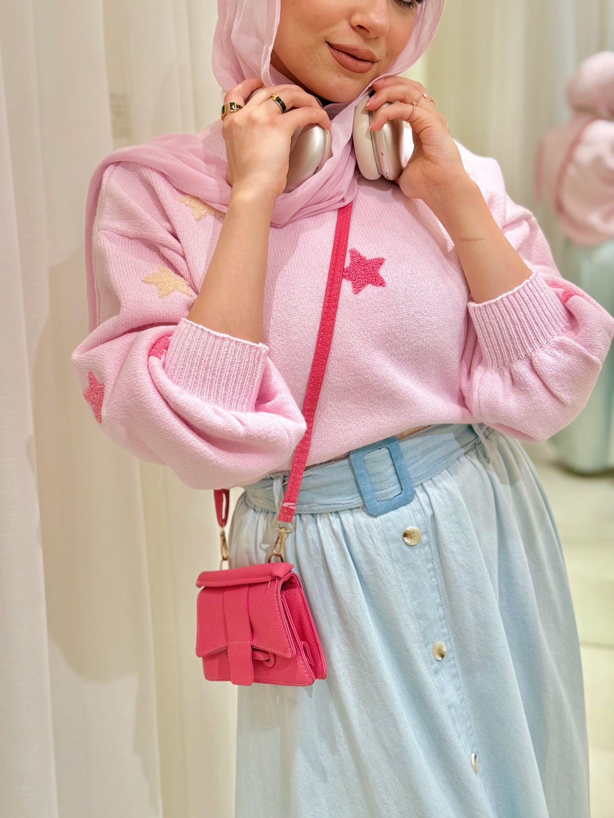 Starry Pastel Knit Sweater