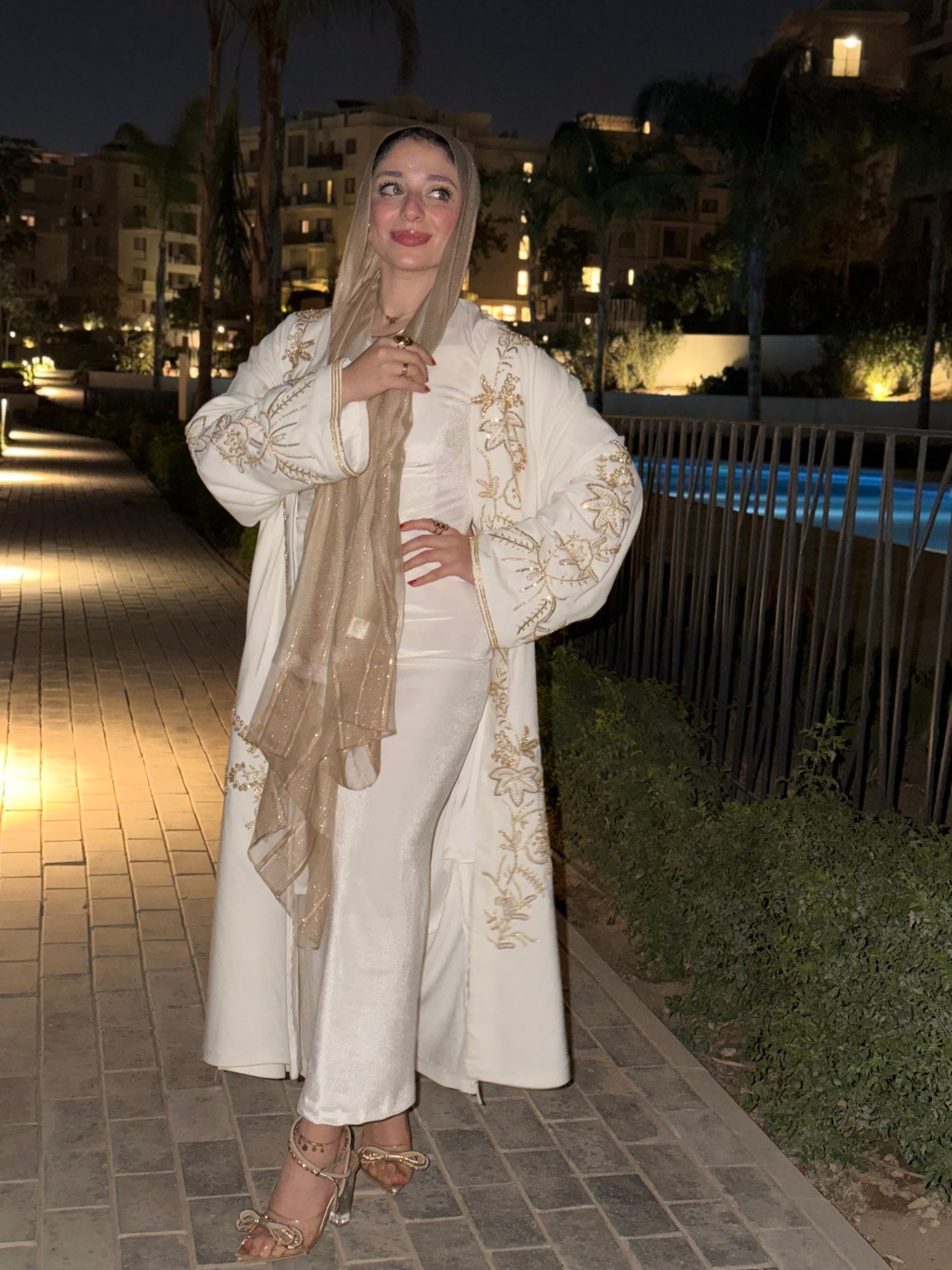 White Angel Abaya