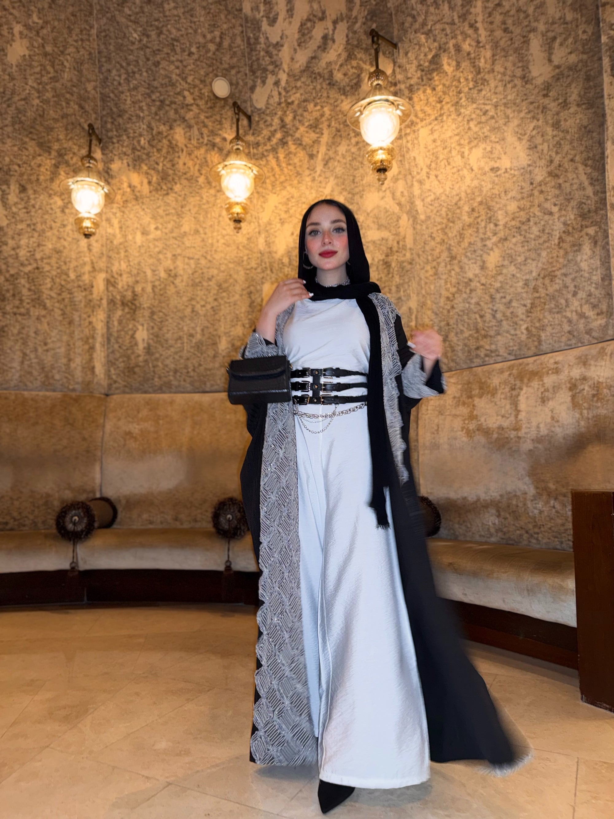 Black Arabian Night Abaya