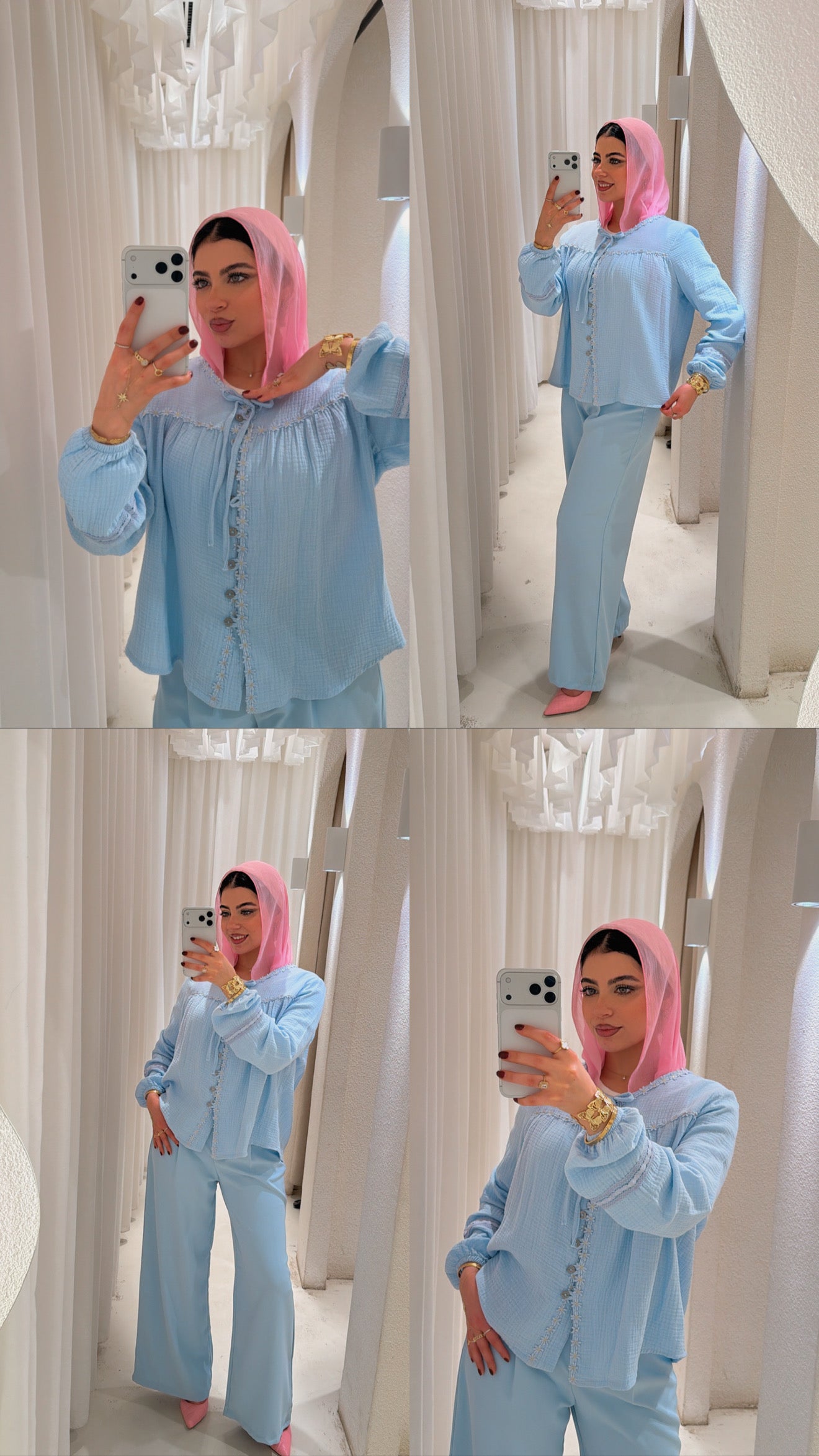 Baby Floral cotton blouse