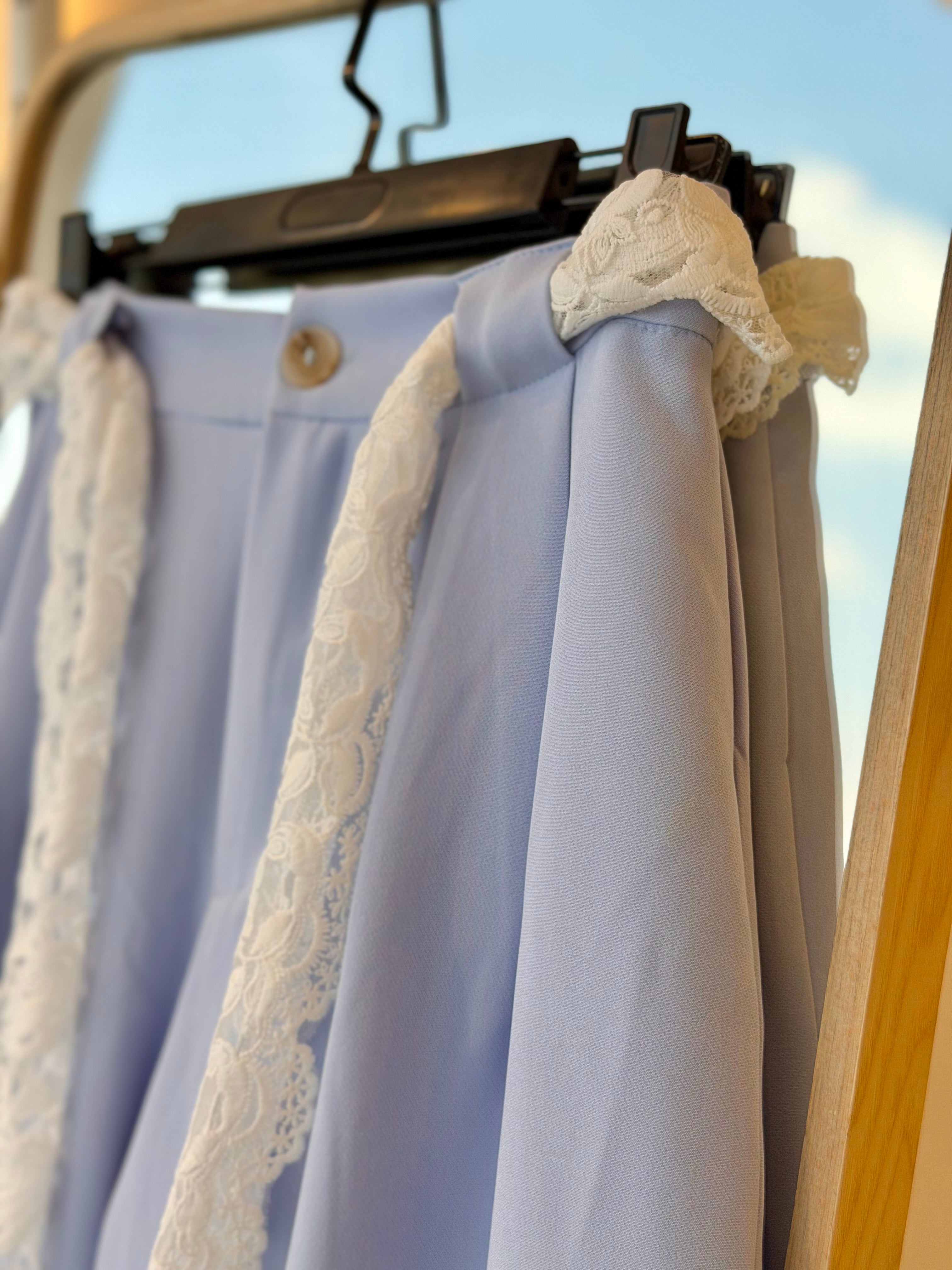 Elegant Pant With Lace Touch (bb blue)
