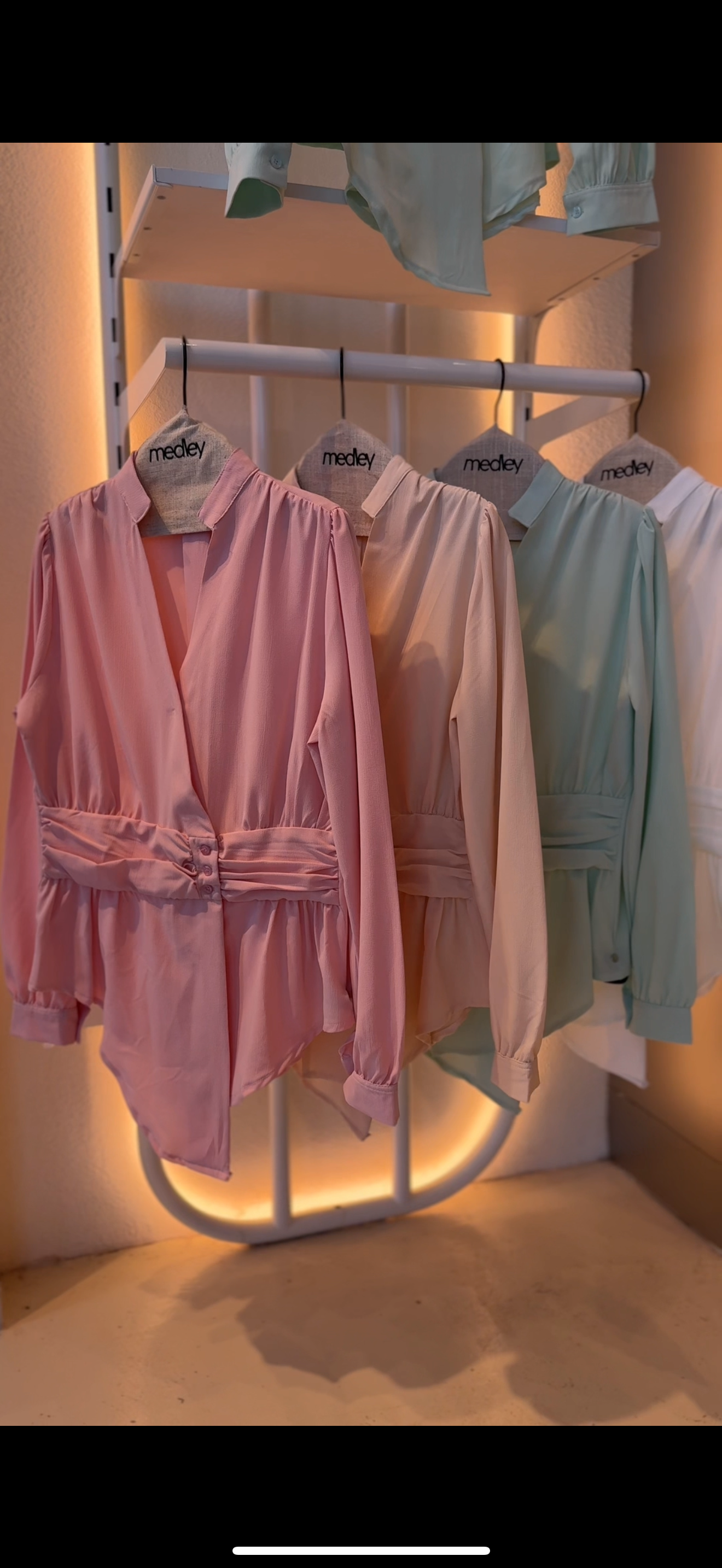 Serenity wrap blouse