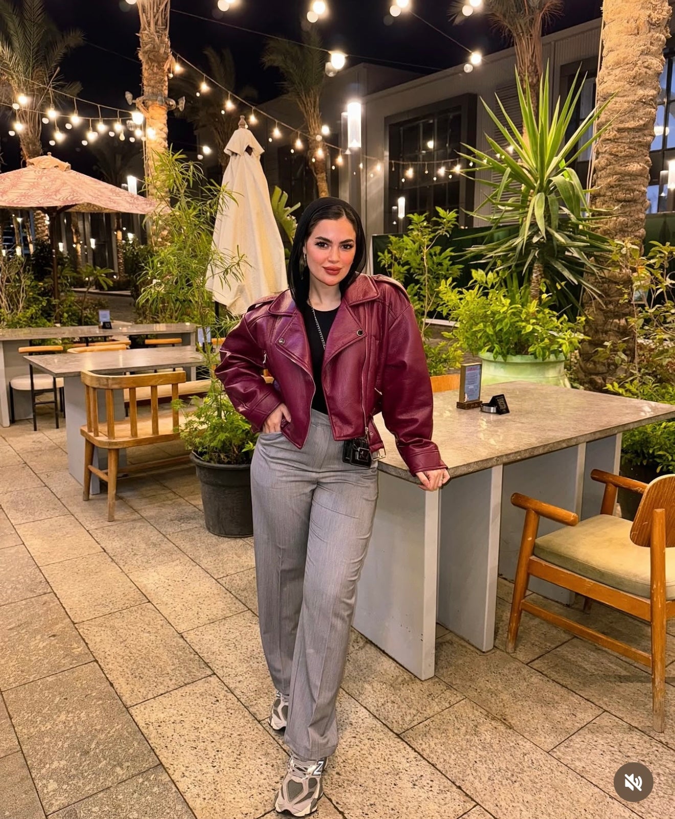 Beige classic pants