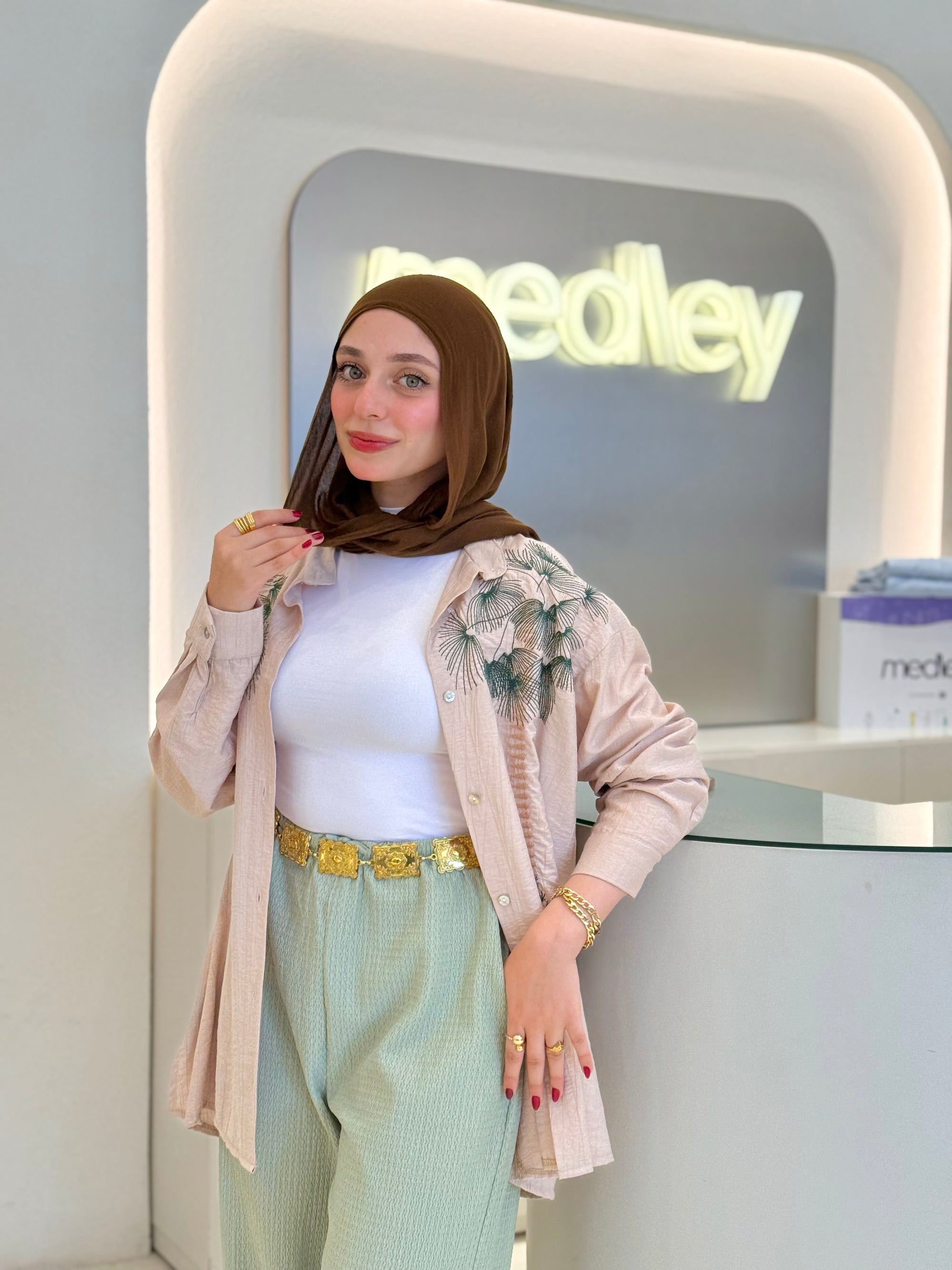 Cream Beige Island Blouse