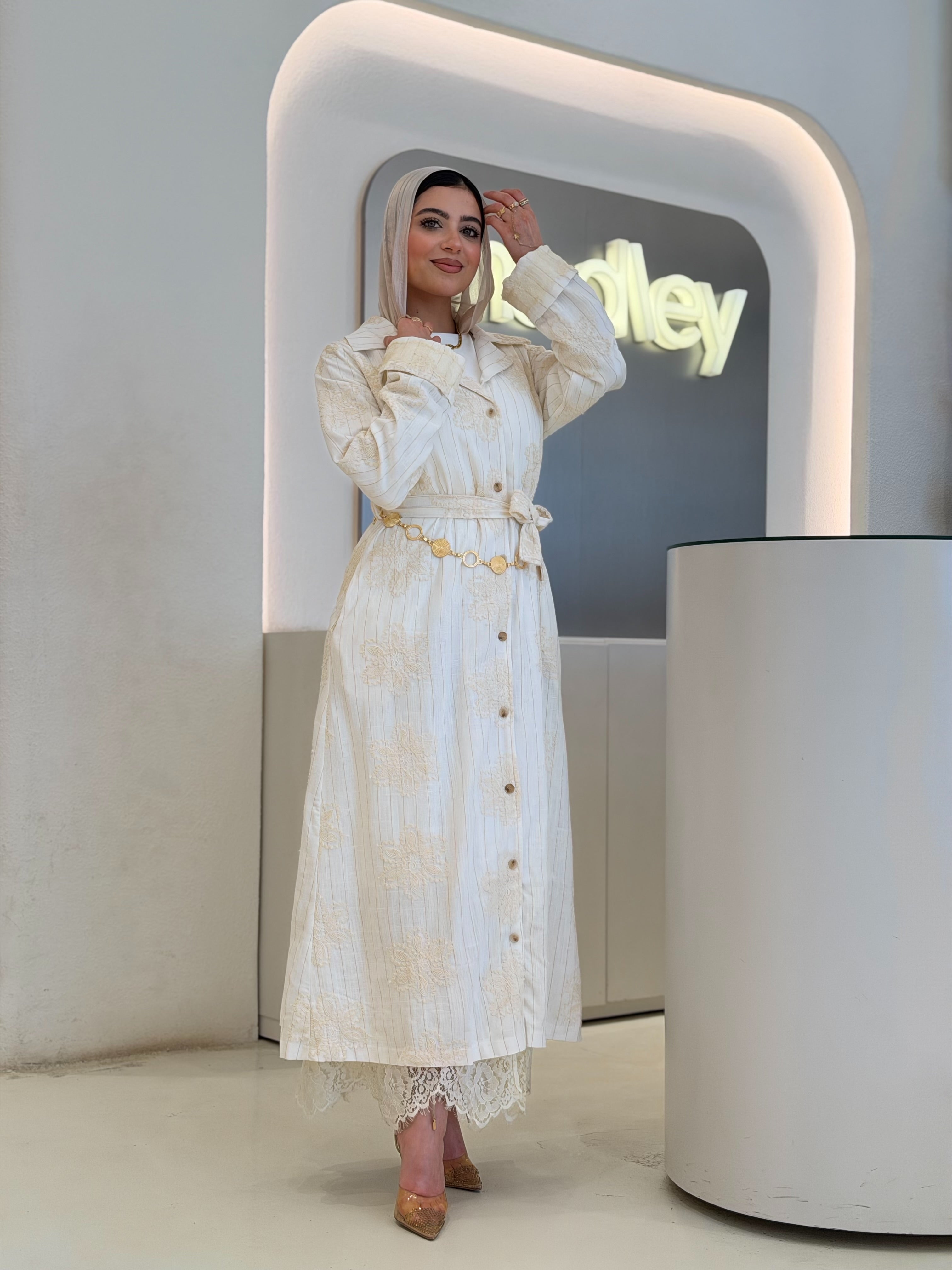Pure Elegance Dress (WHITE)