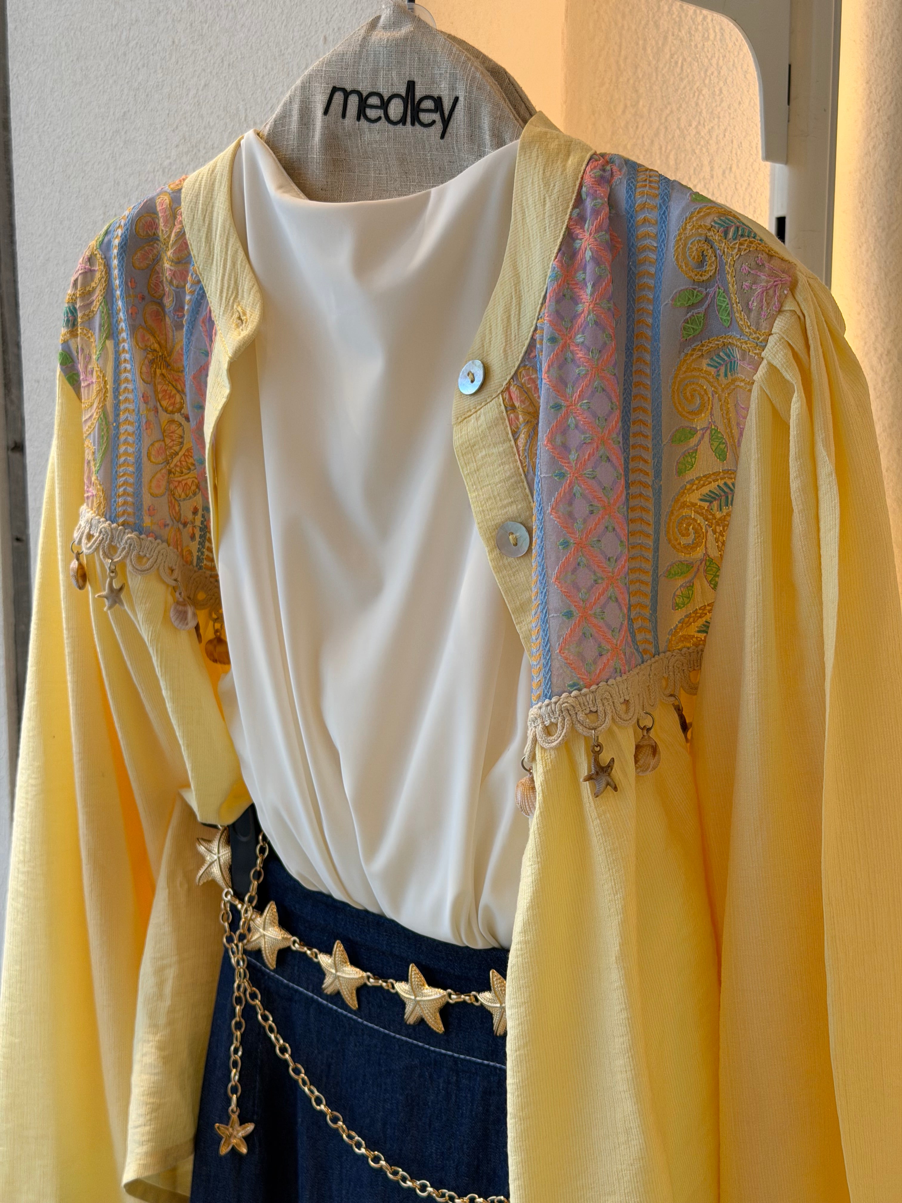 Soft summer yellow blouse