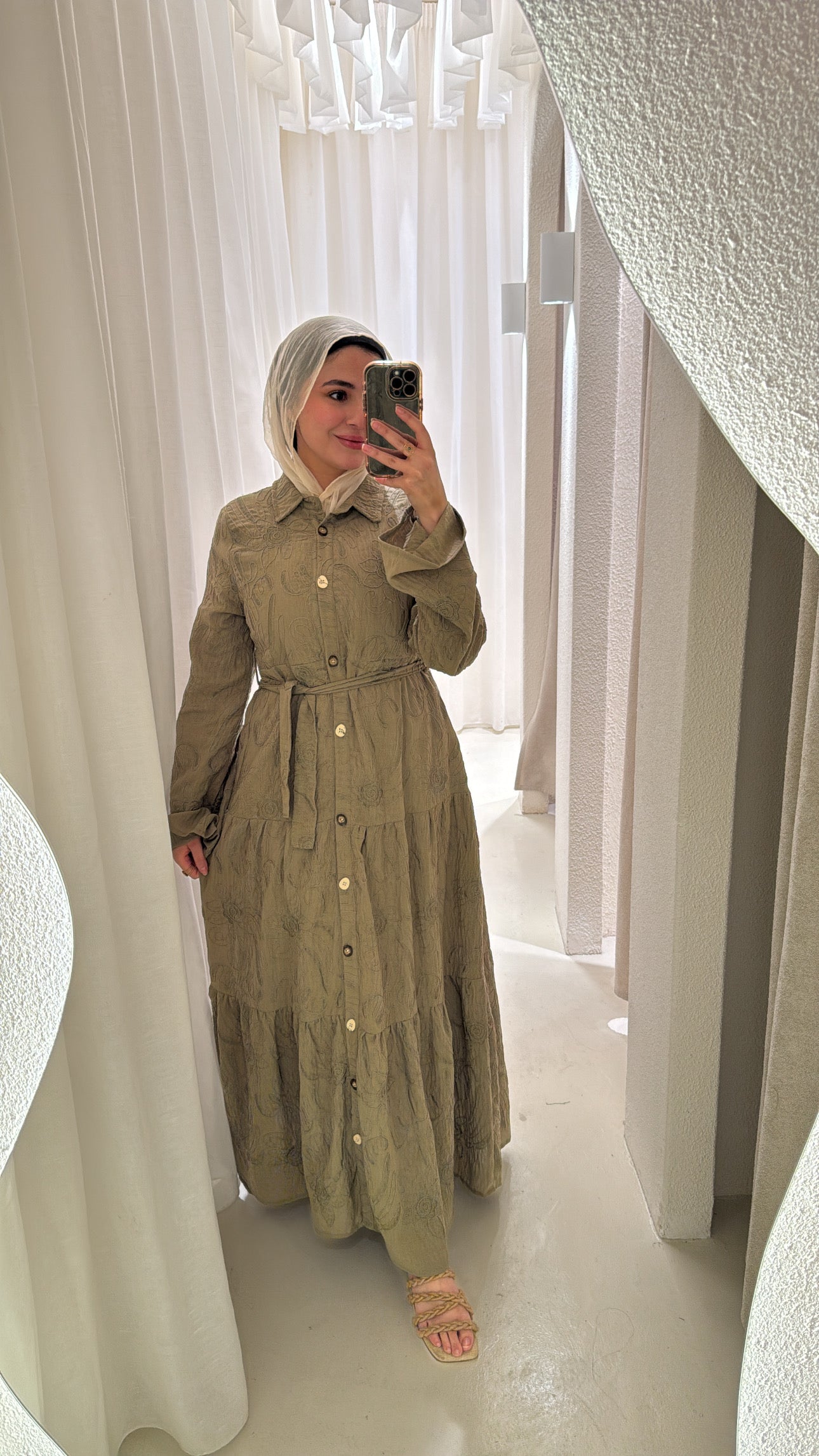 Cotton embroidery dress