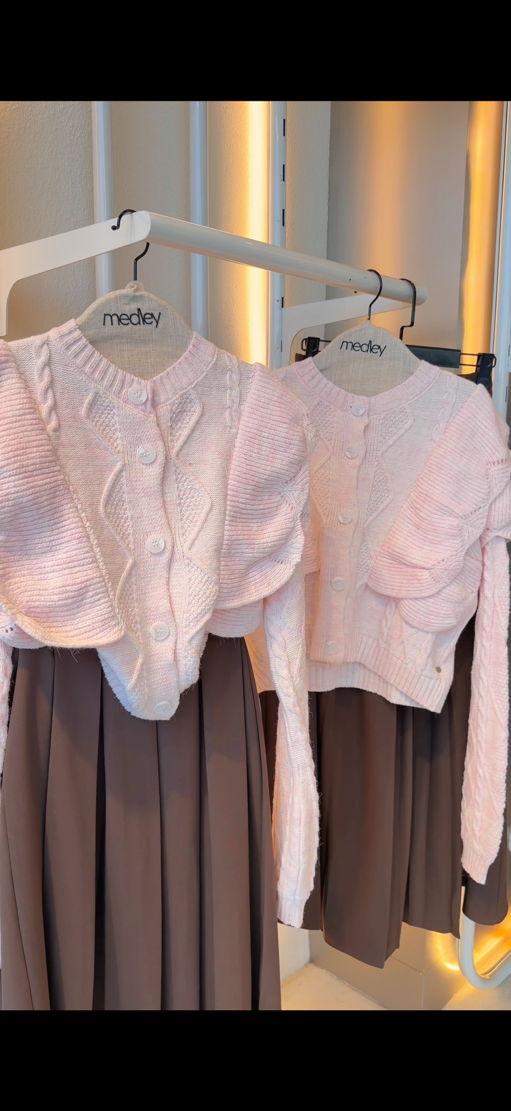 Ruffles Mohair Cardigan