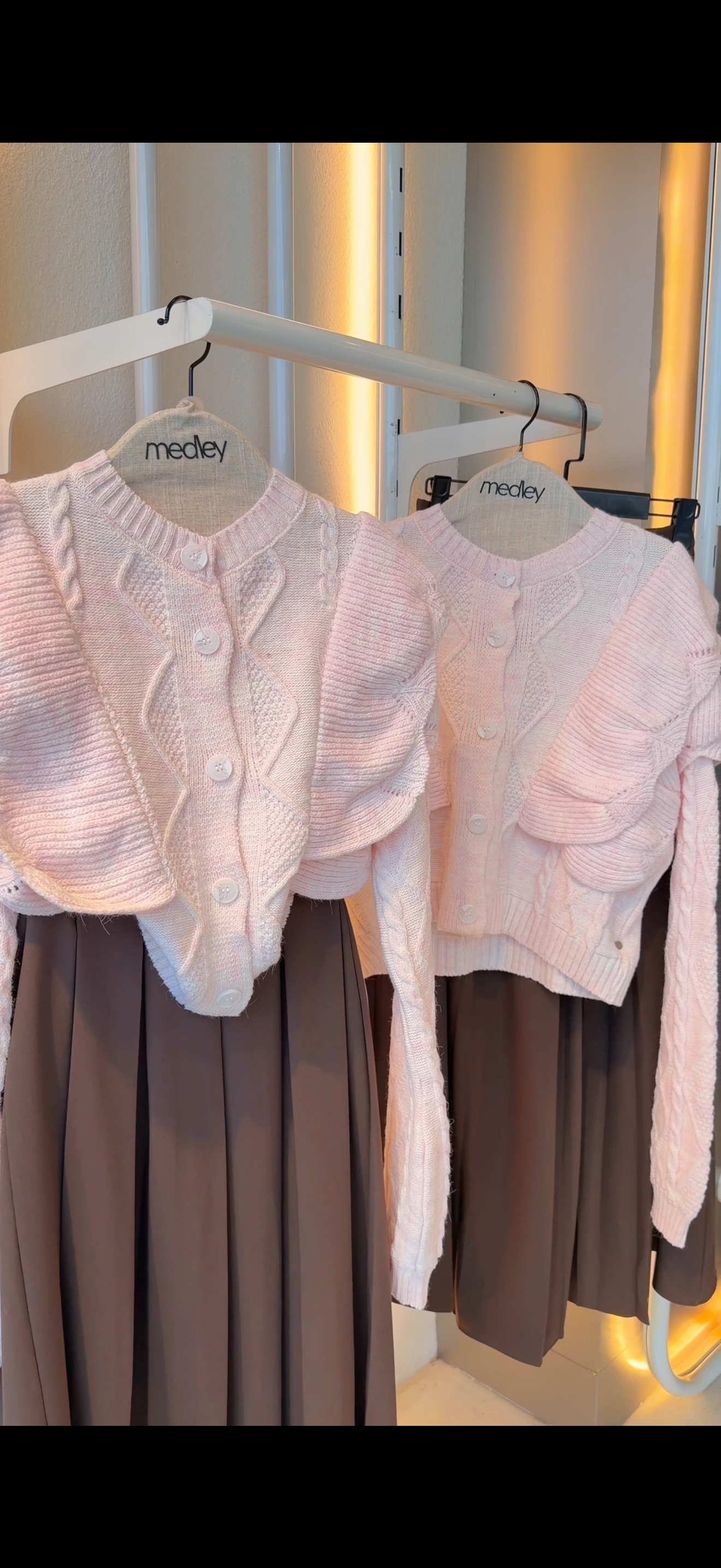 Ruffles Mohair Cardigan