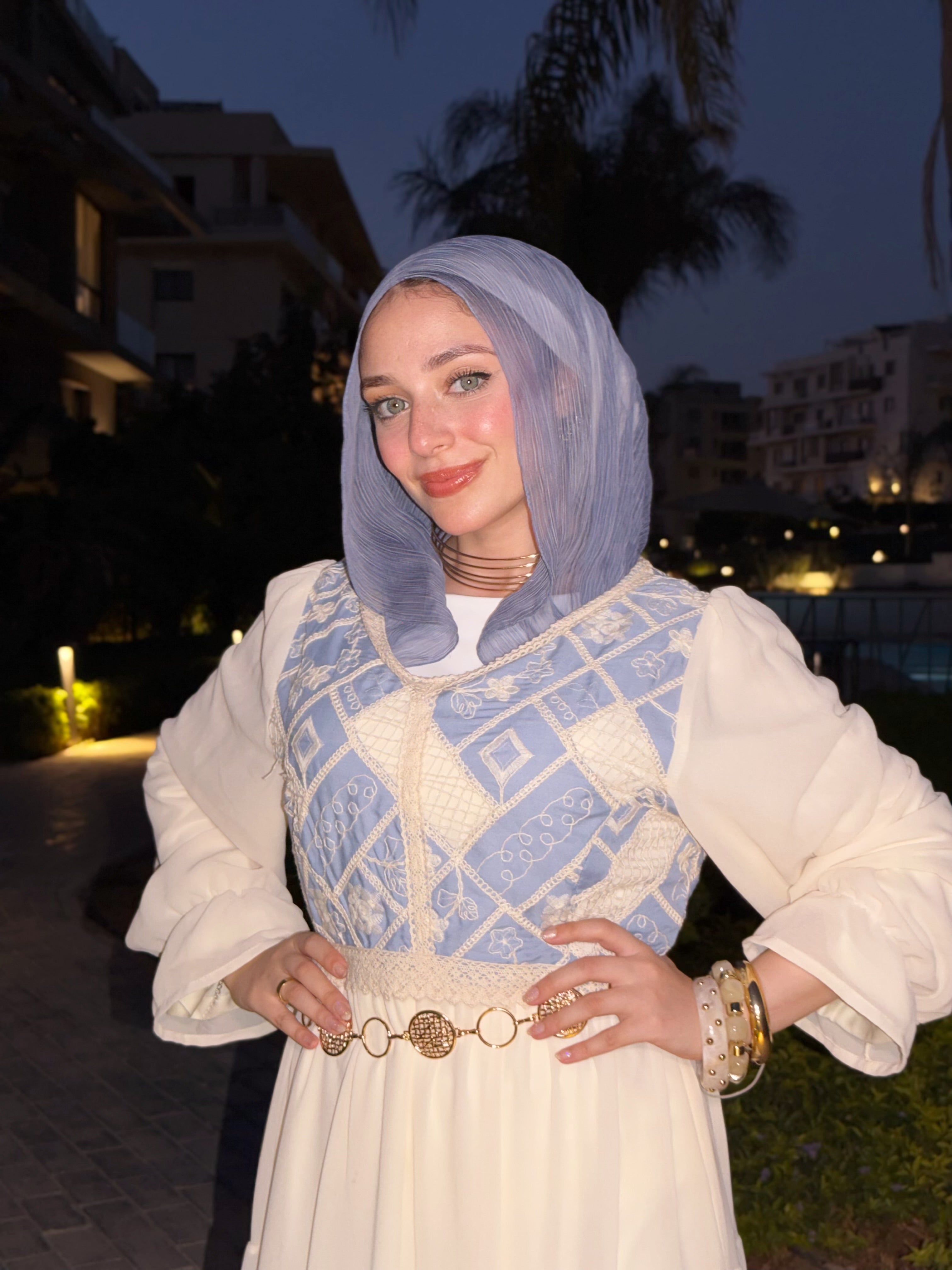 Luna Dress ( Baby blue )