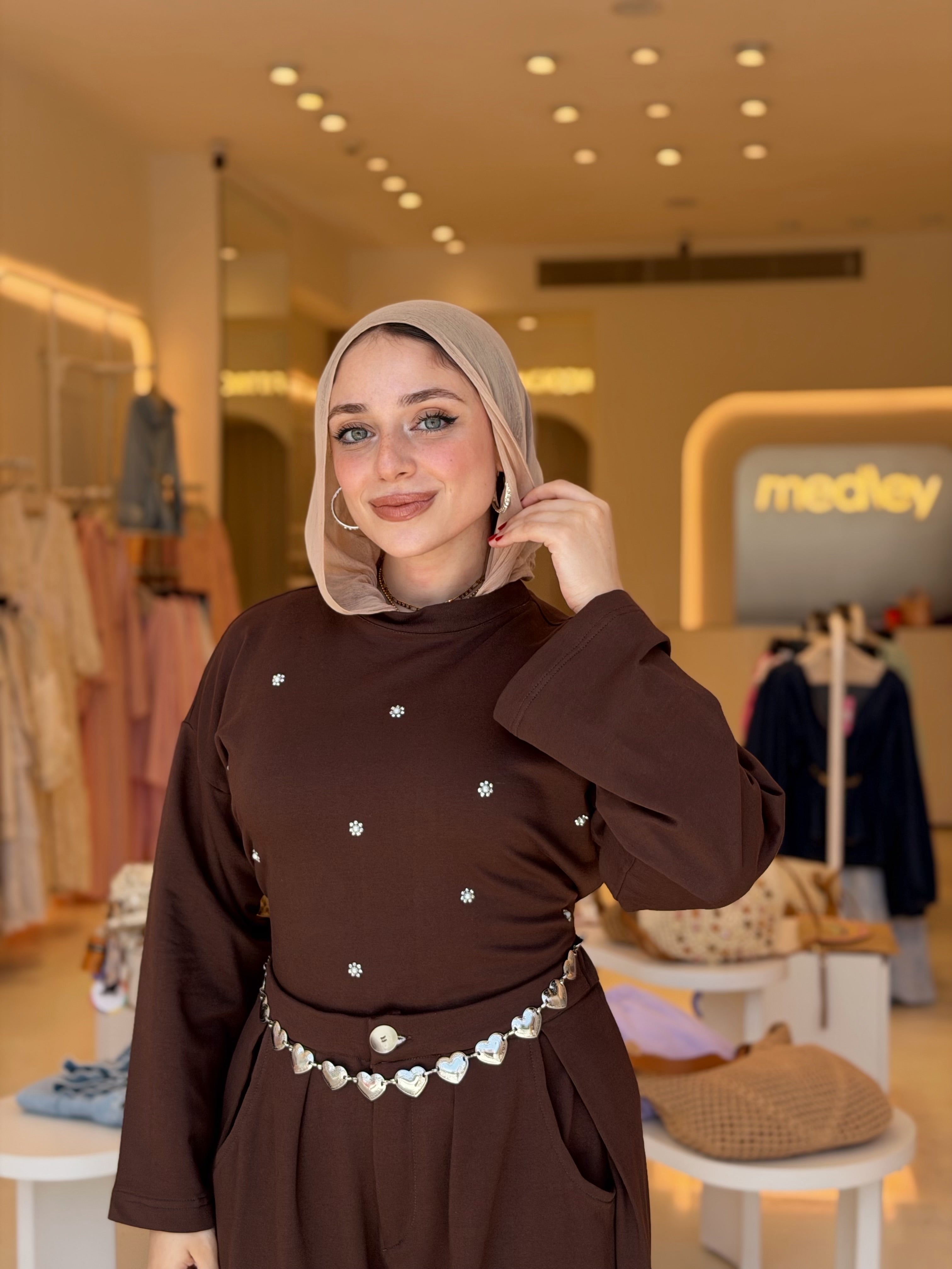 Rosette Set |2 Pieces (Brown)