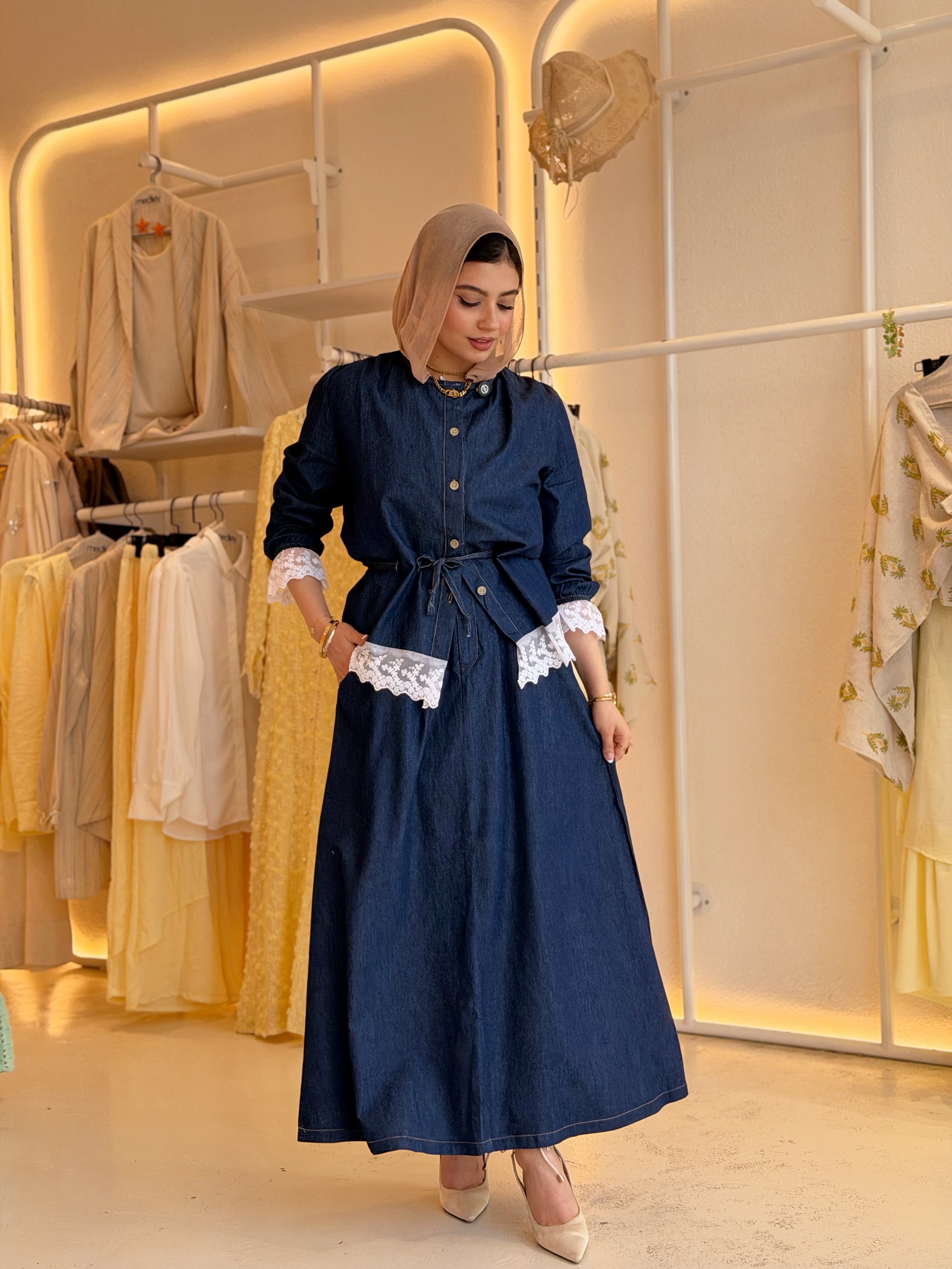 Blue Belle Denim Set