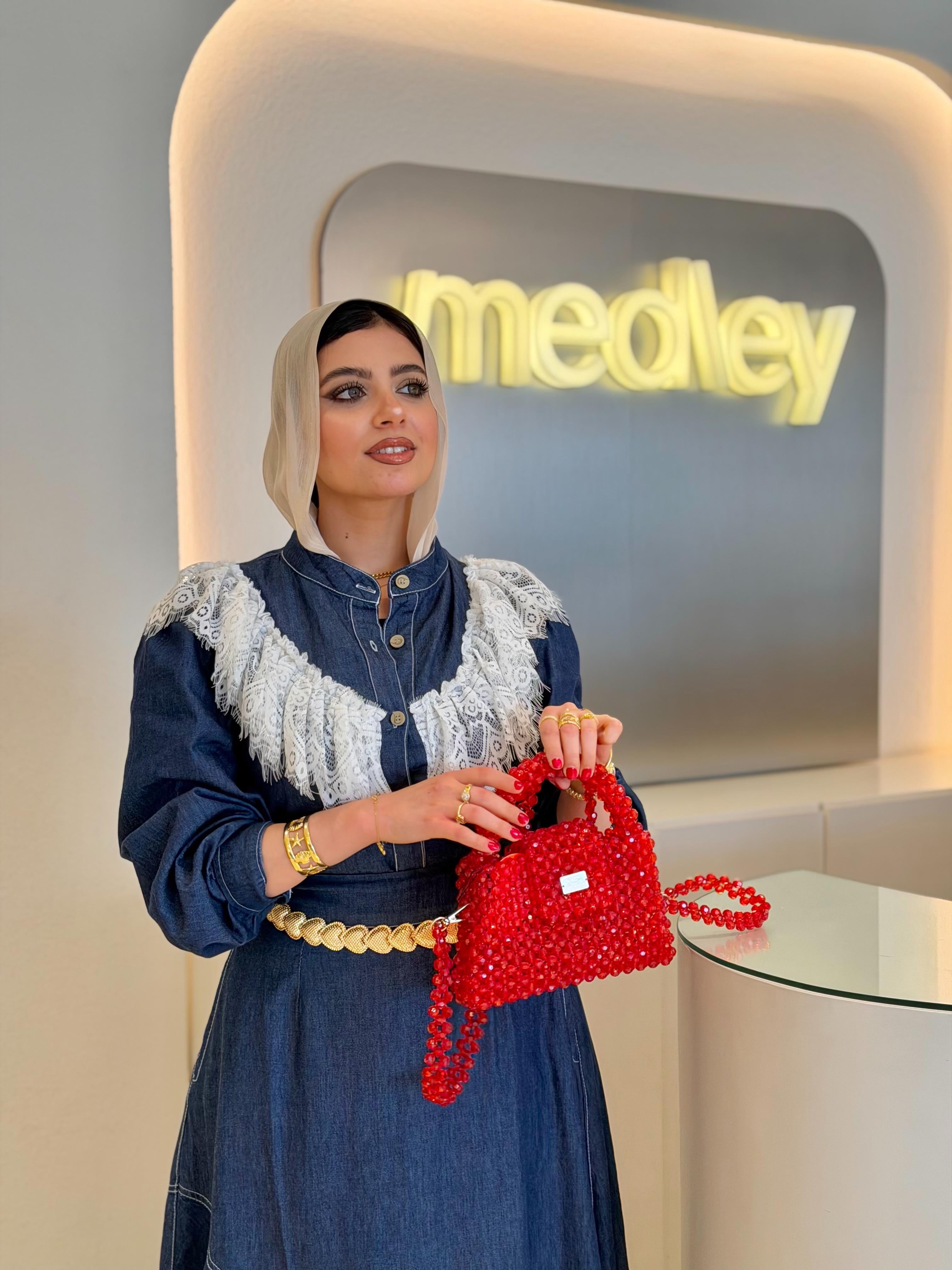 Imperial Red Crystal Handbag