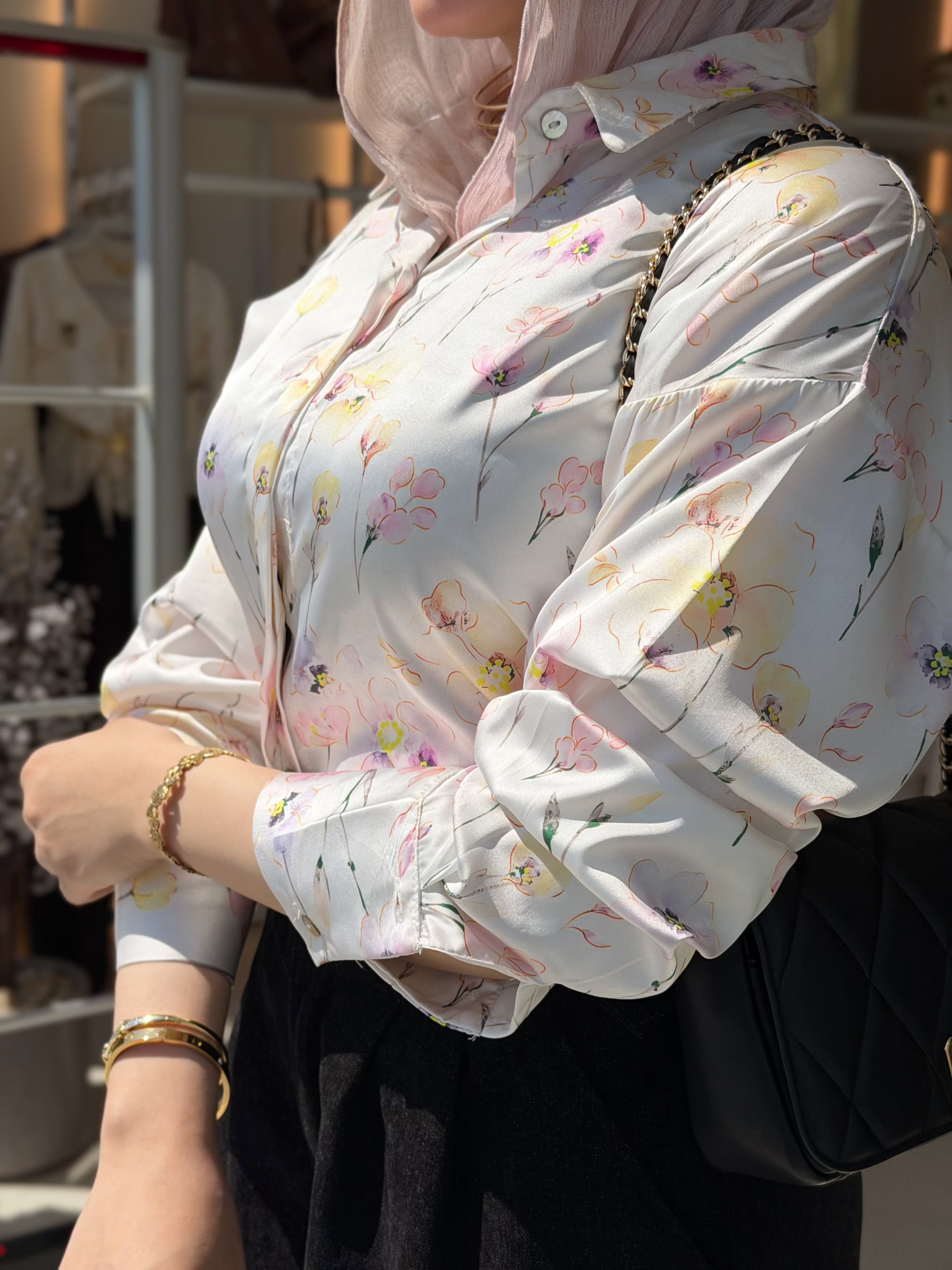 Silk Bloom Blouse