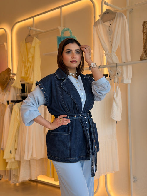 Azure Denim Look