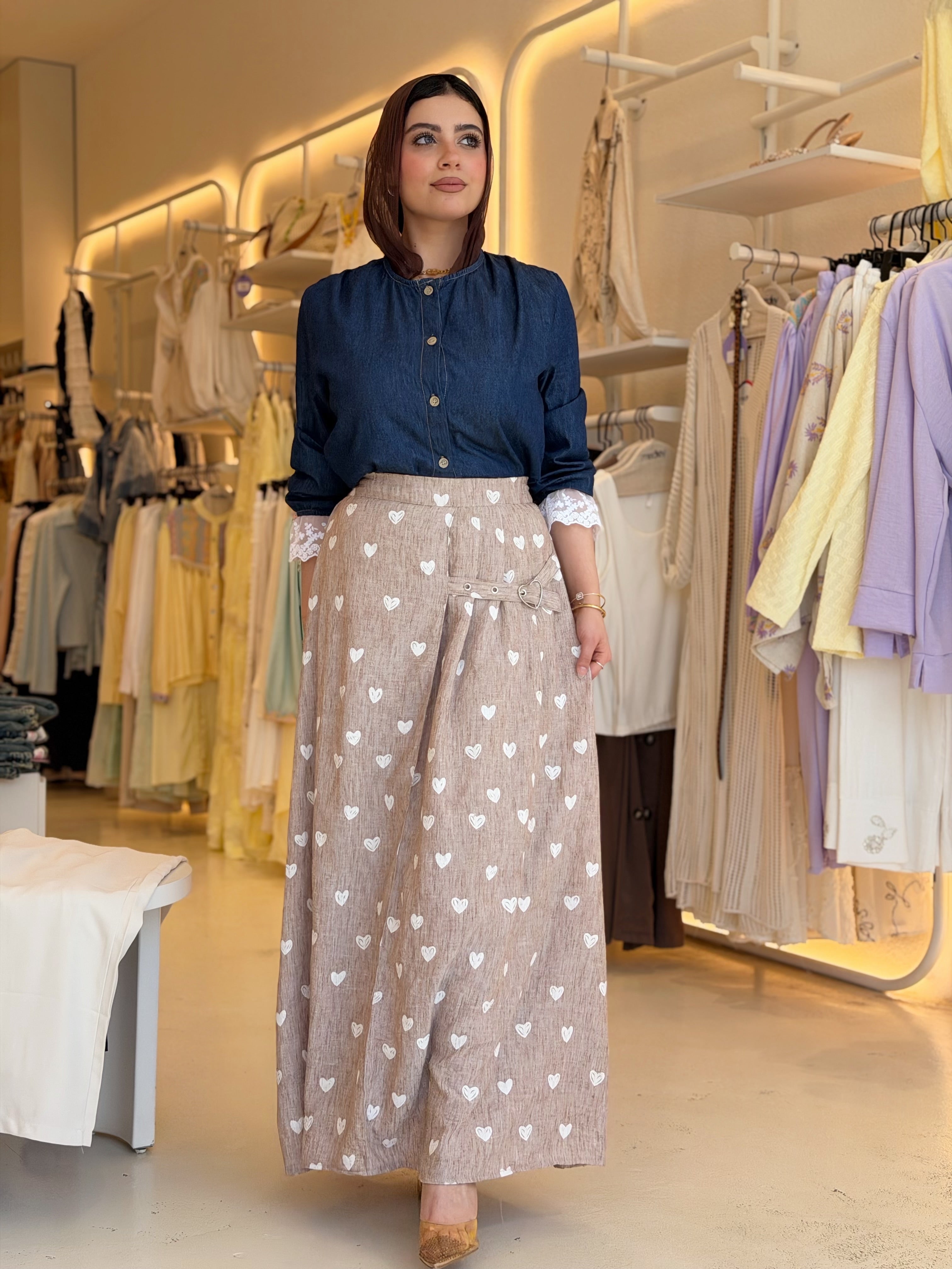 Sweetheart Maxi Skirt (Kinder Brown)