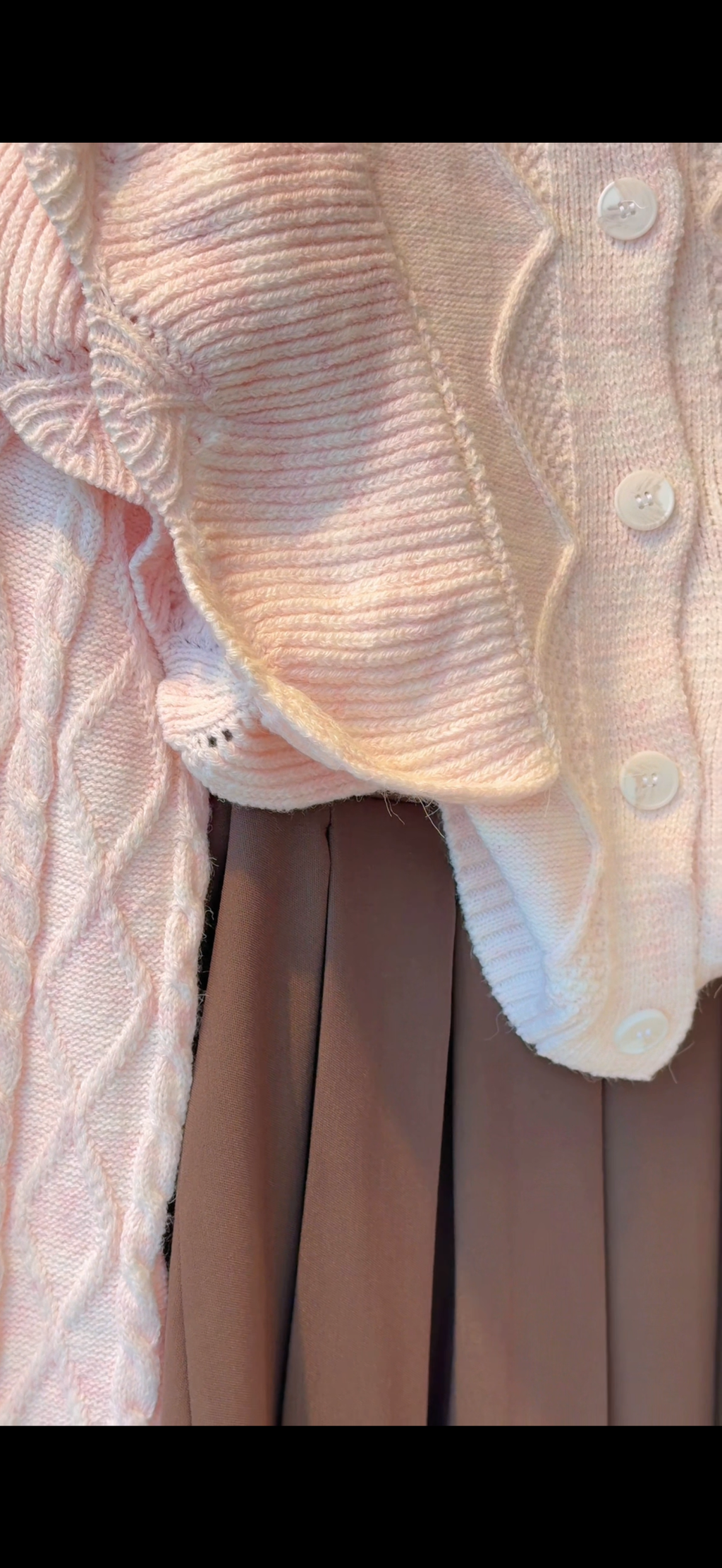 Ruffles Mohair Cardigan