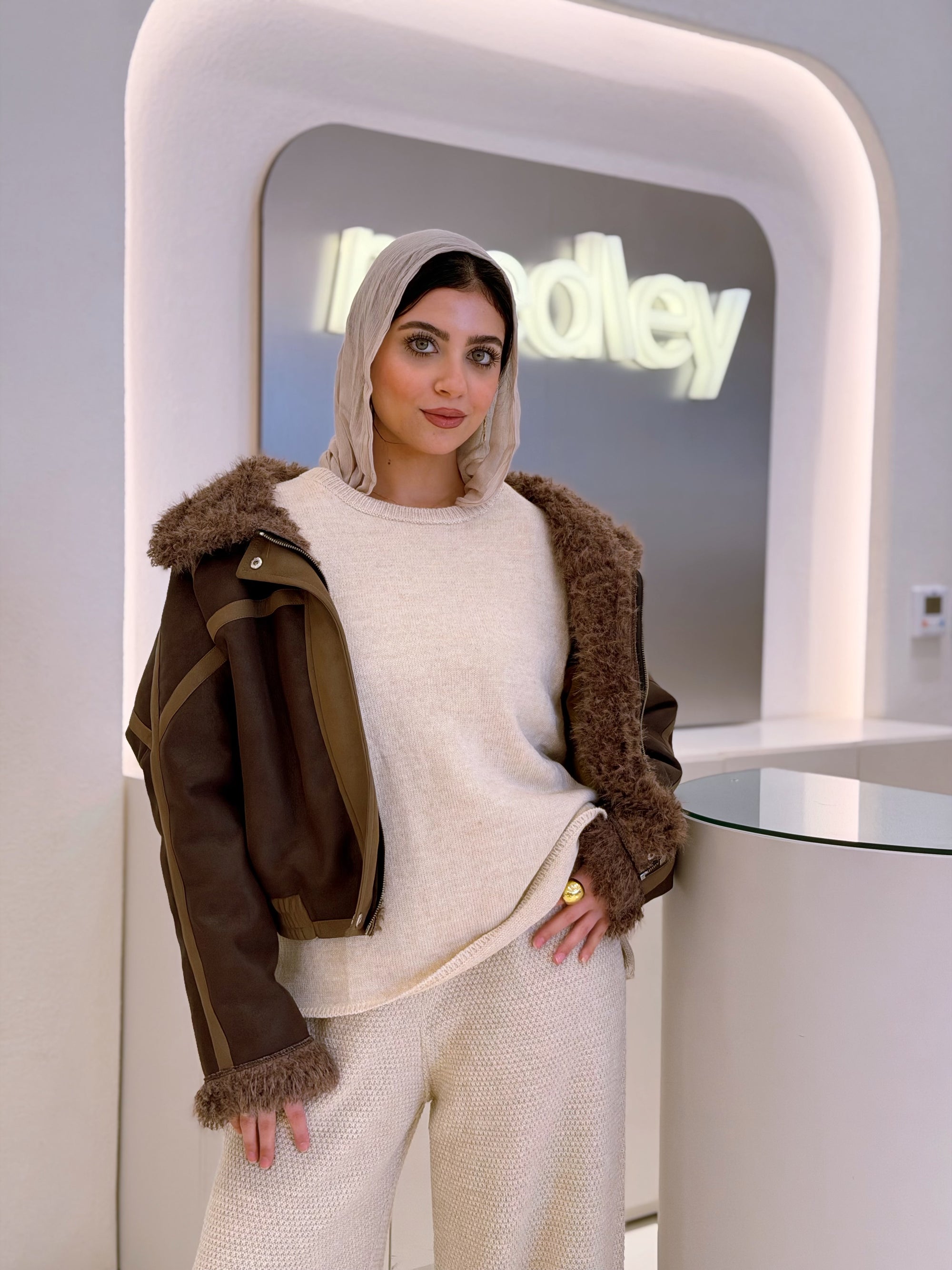 Full fur jacket ( brown )