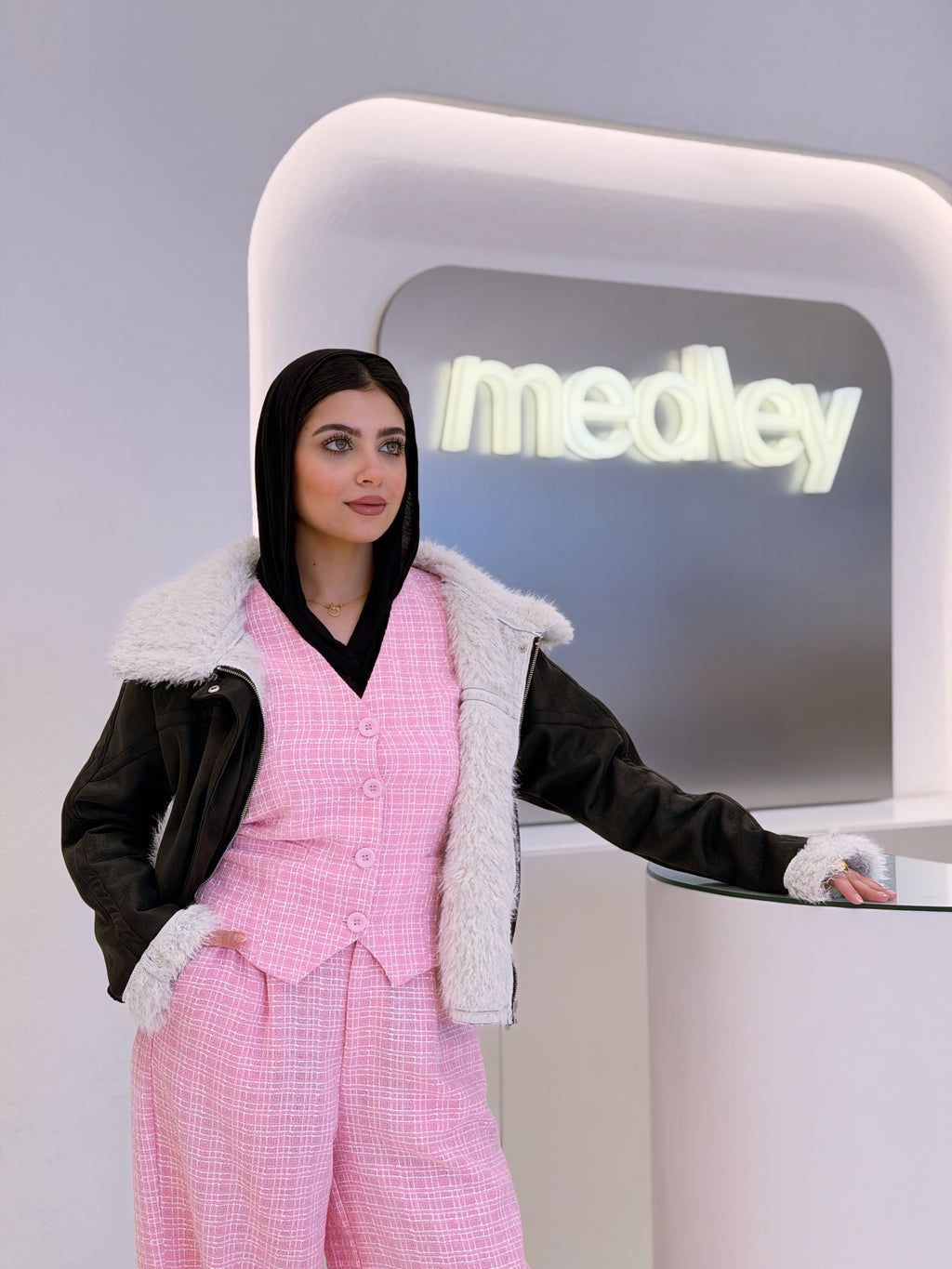 Full fur jacket ( black )