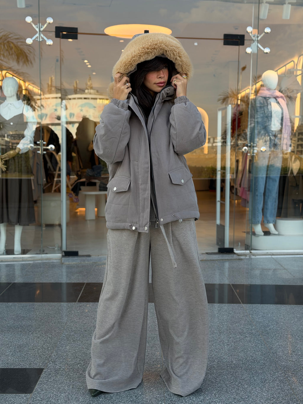 Heavy Fur Pockets Jacket