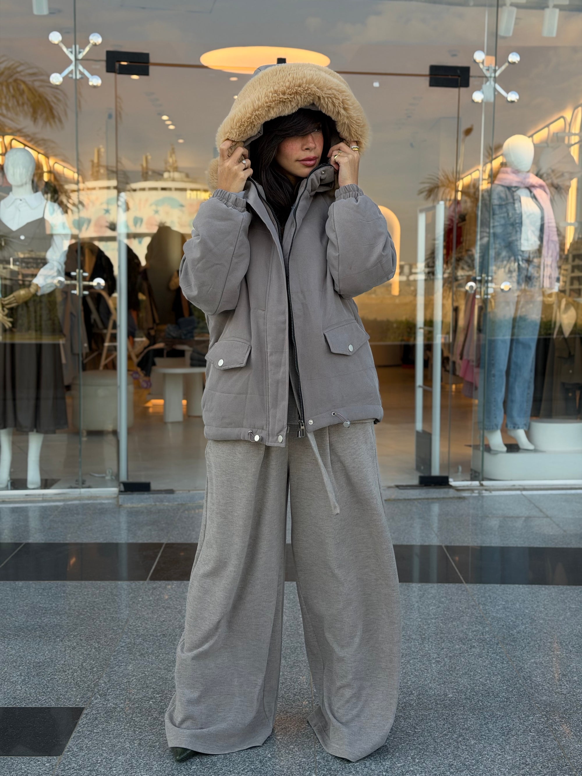 Heavy Fur Pockets Jacket