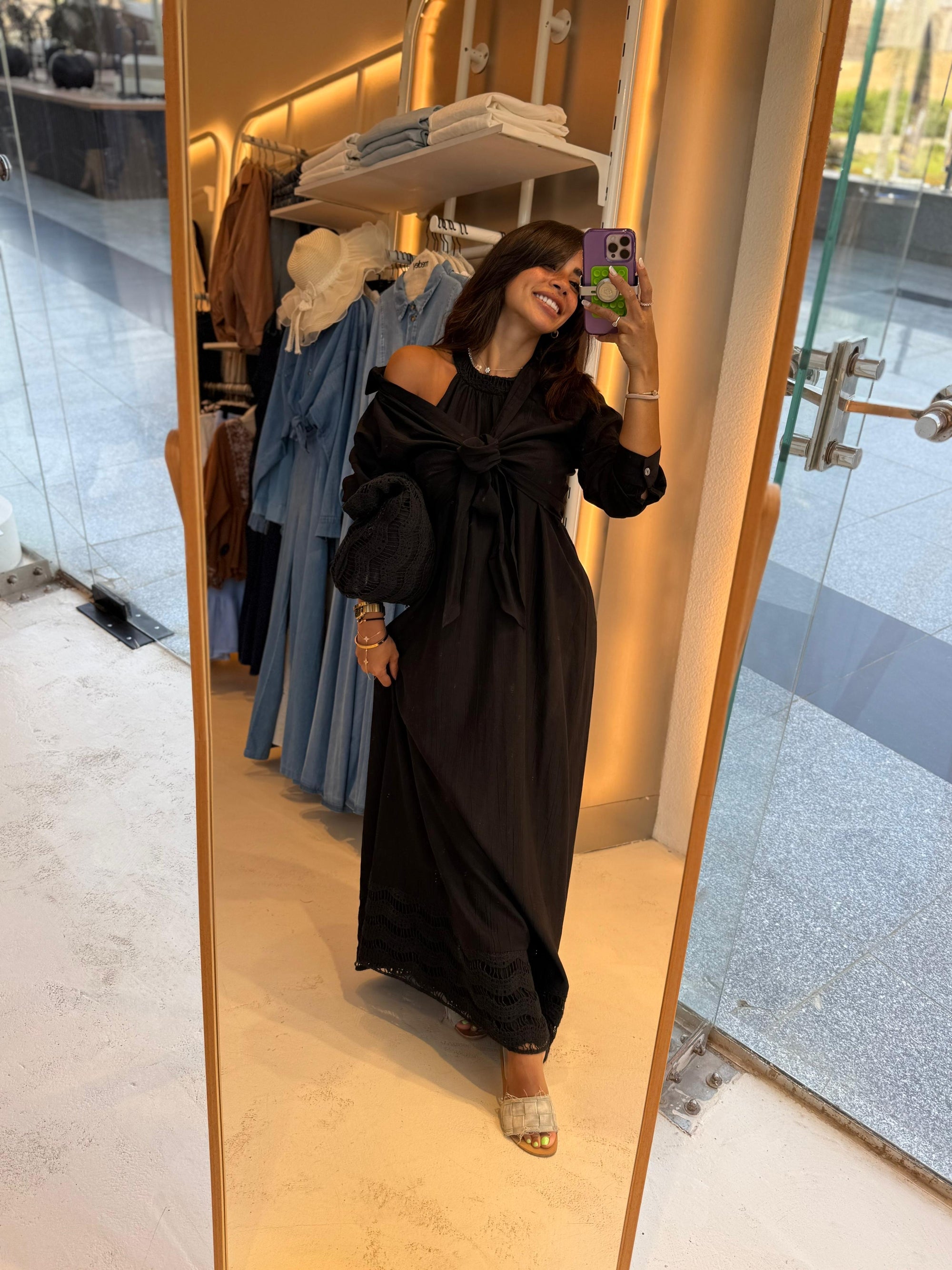 3pcs Dress with shirt and bag