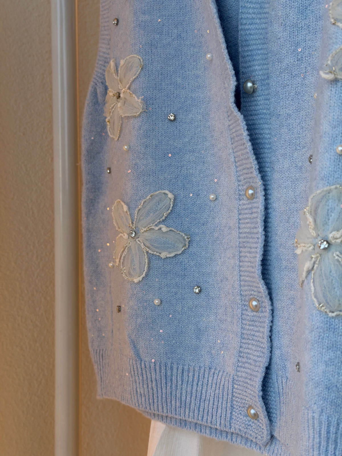 3D Bloom Mohair Vest  ( Cinderella)