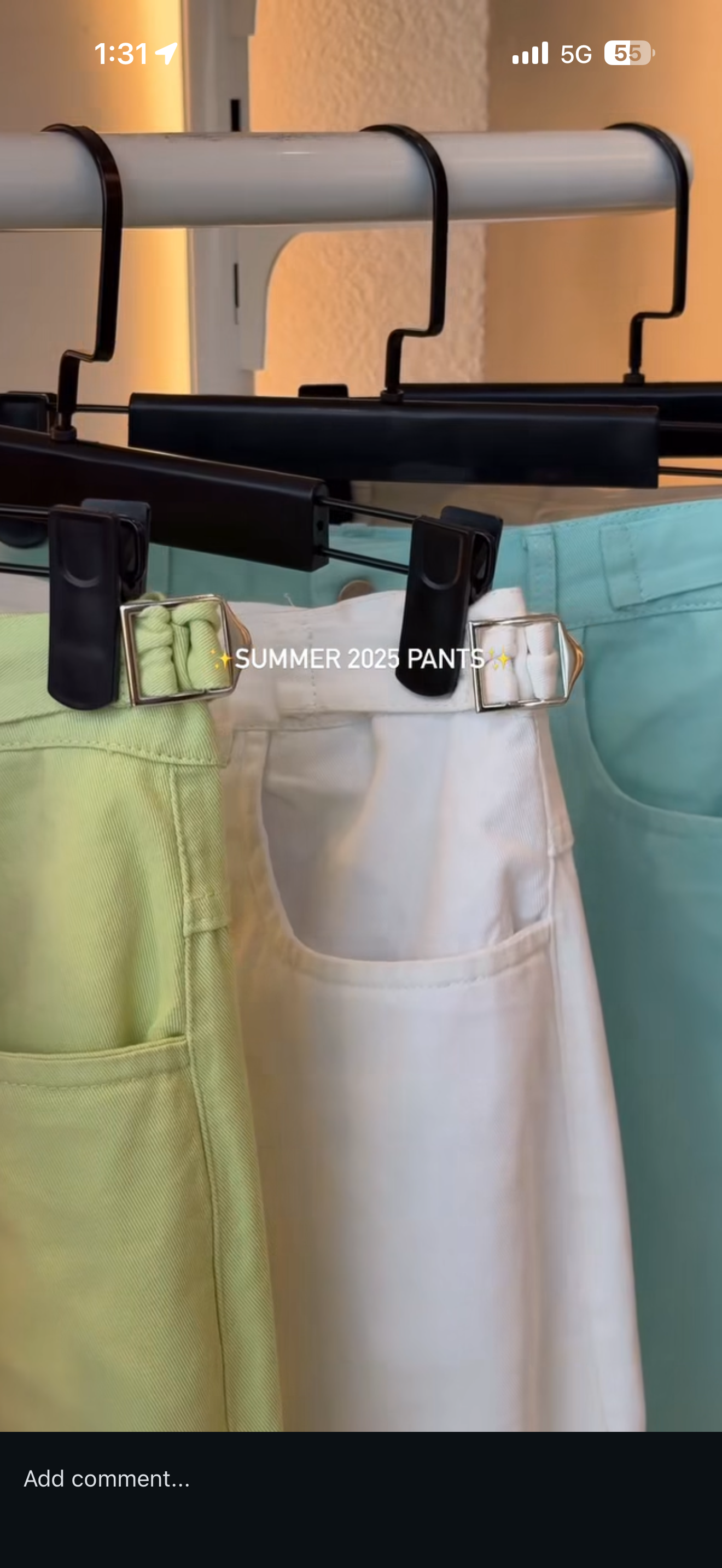 Gabardein Wide Pants