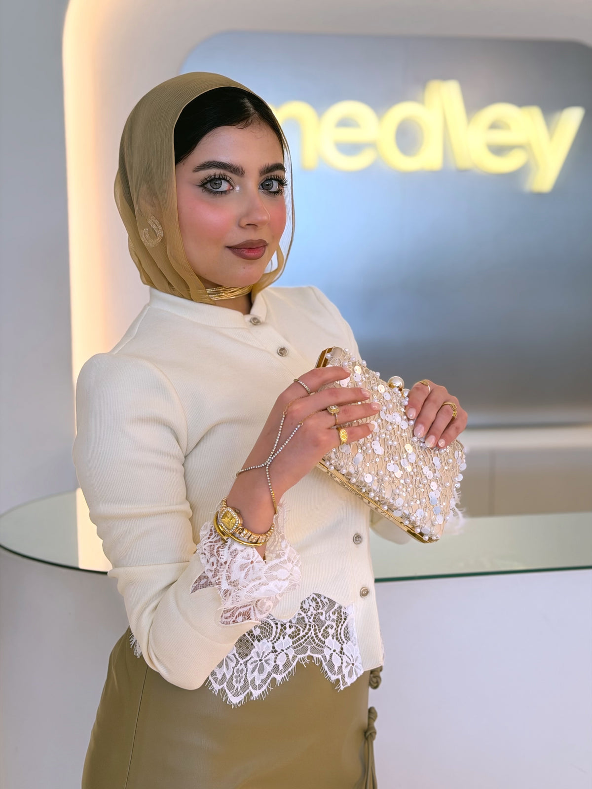 Vintage Lace Basic Top (White)