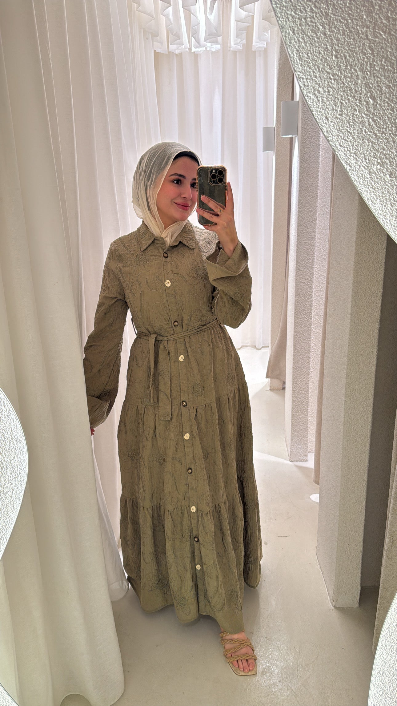 Cotton embroidery dress