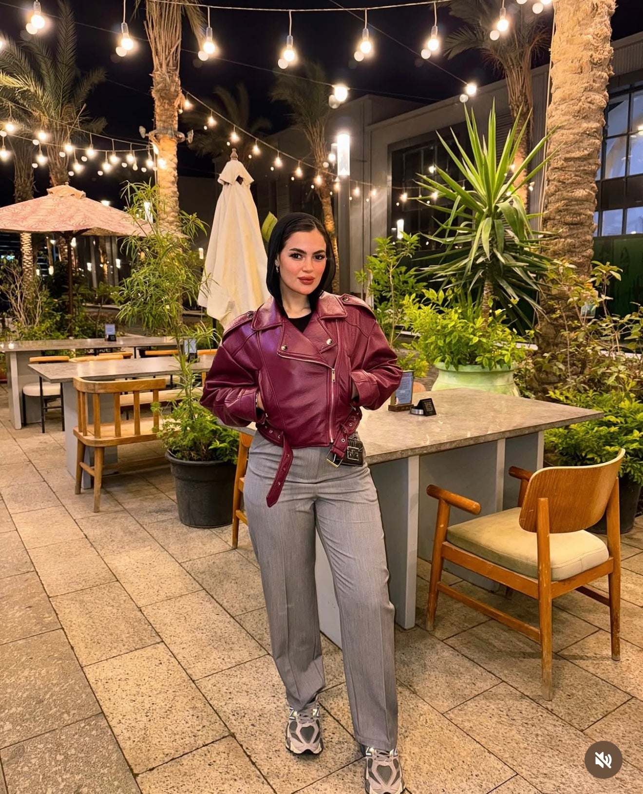 Beige classic pants