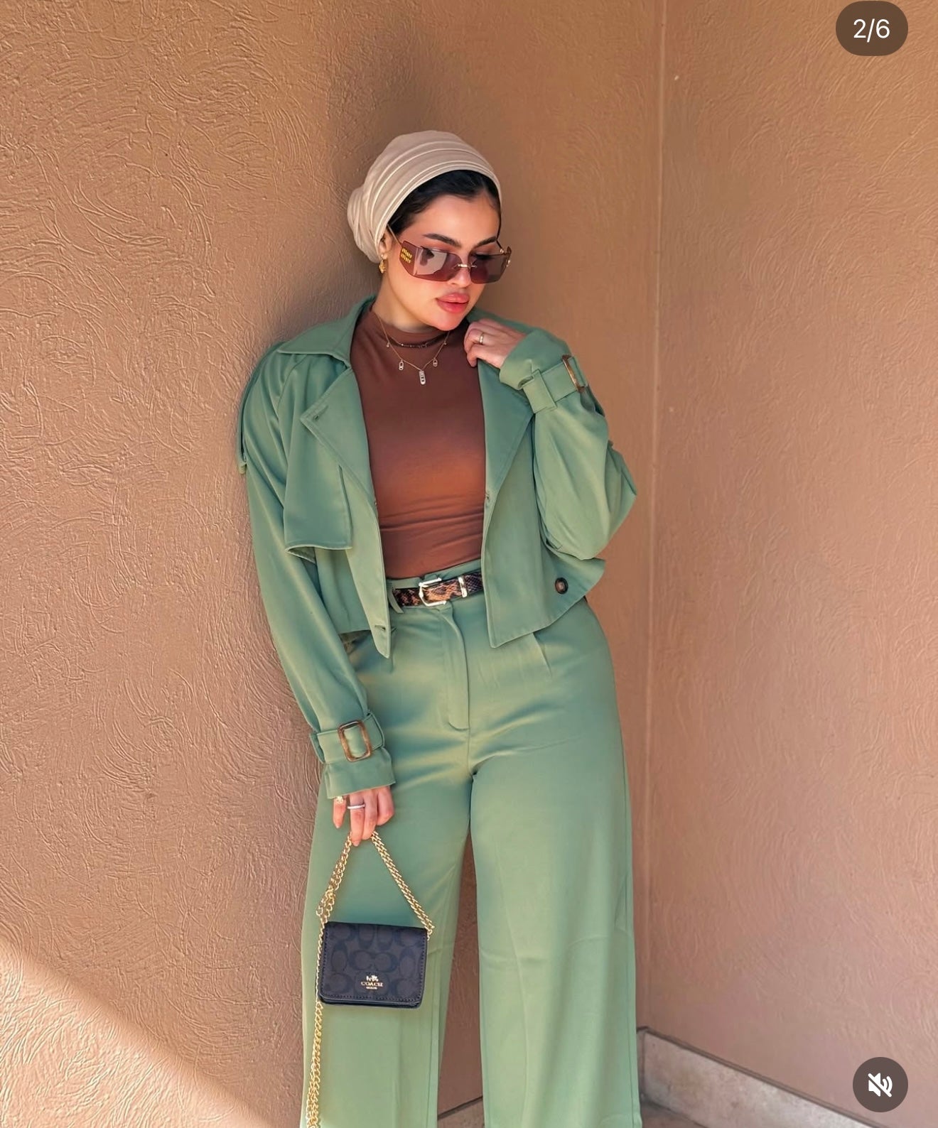 Crop trench coat