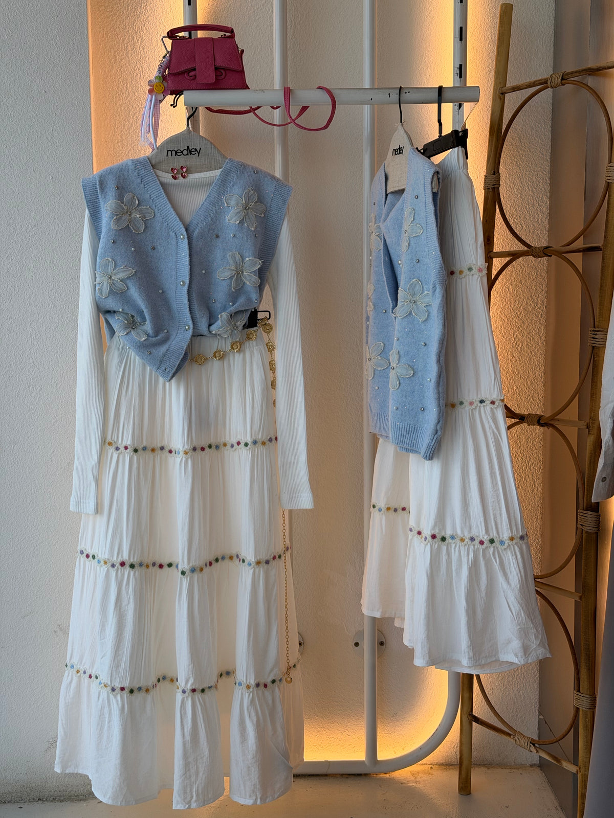 3D Bloom Mohair Vest  ( Cinderella)