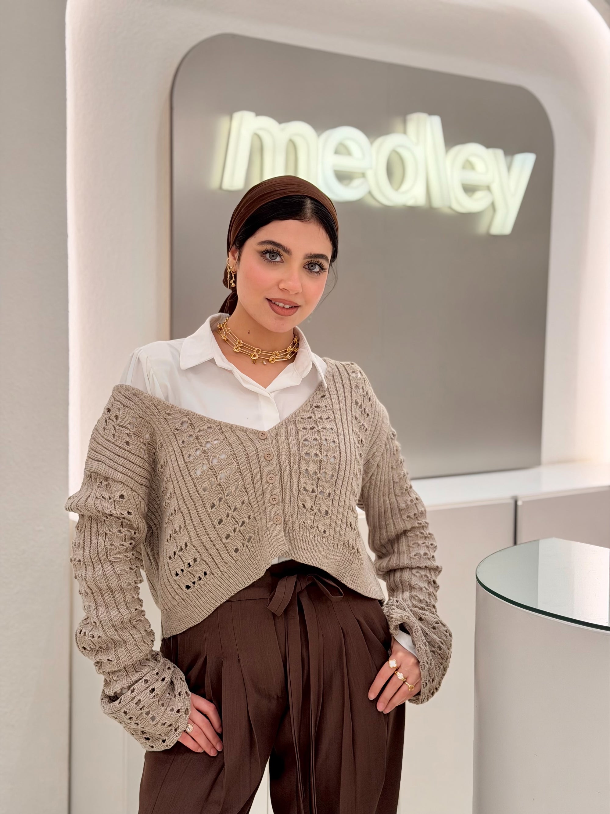 Soft Cardigan ( mocha )