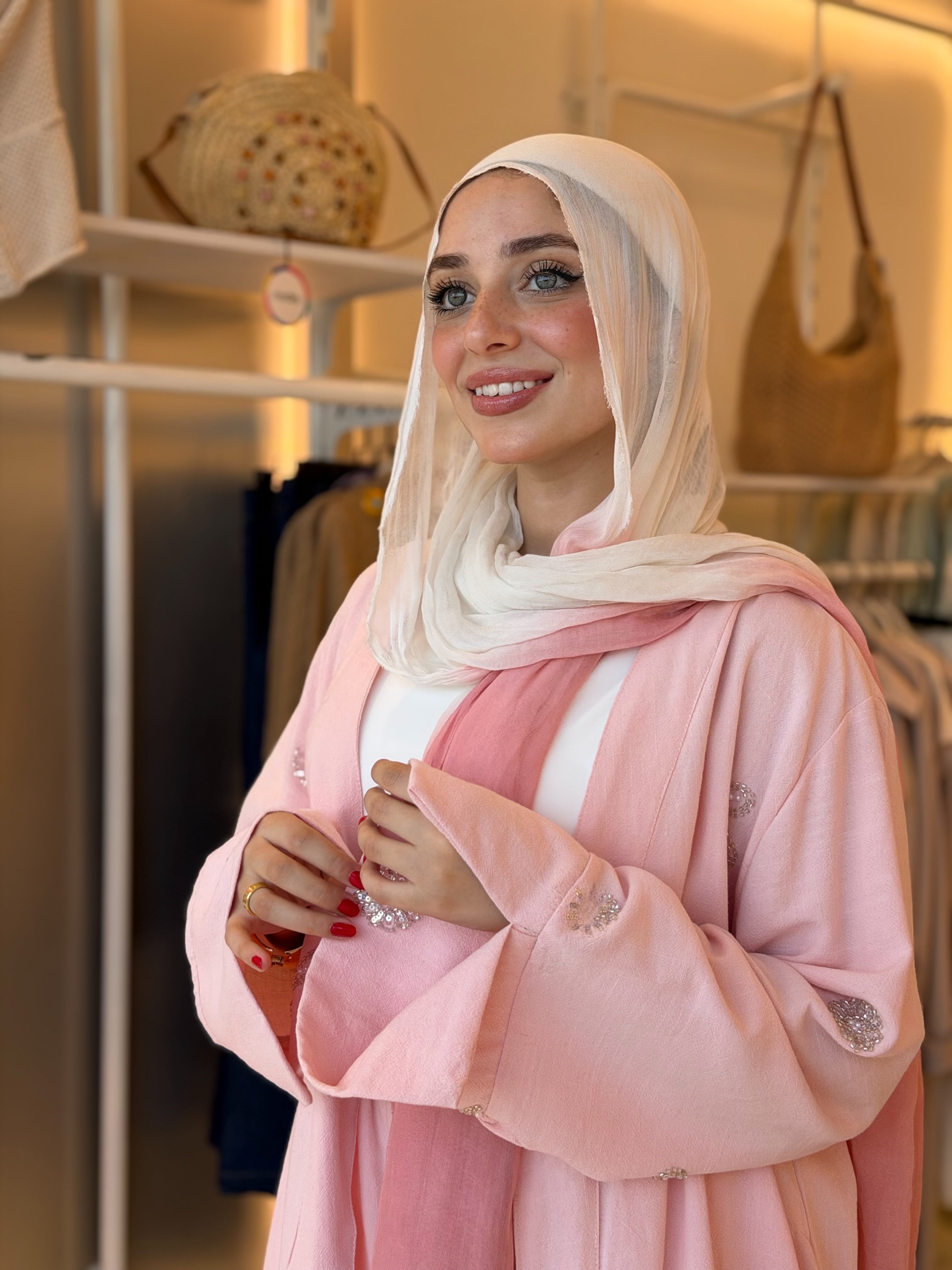Plush Pink Kimono Set
