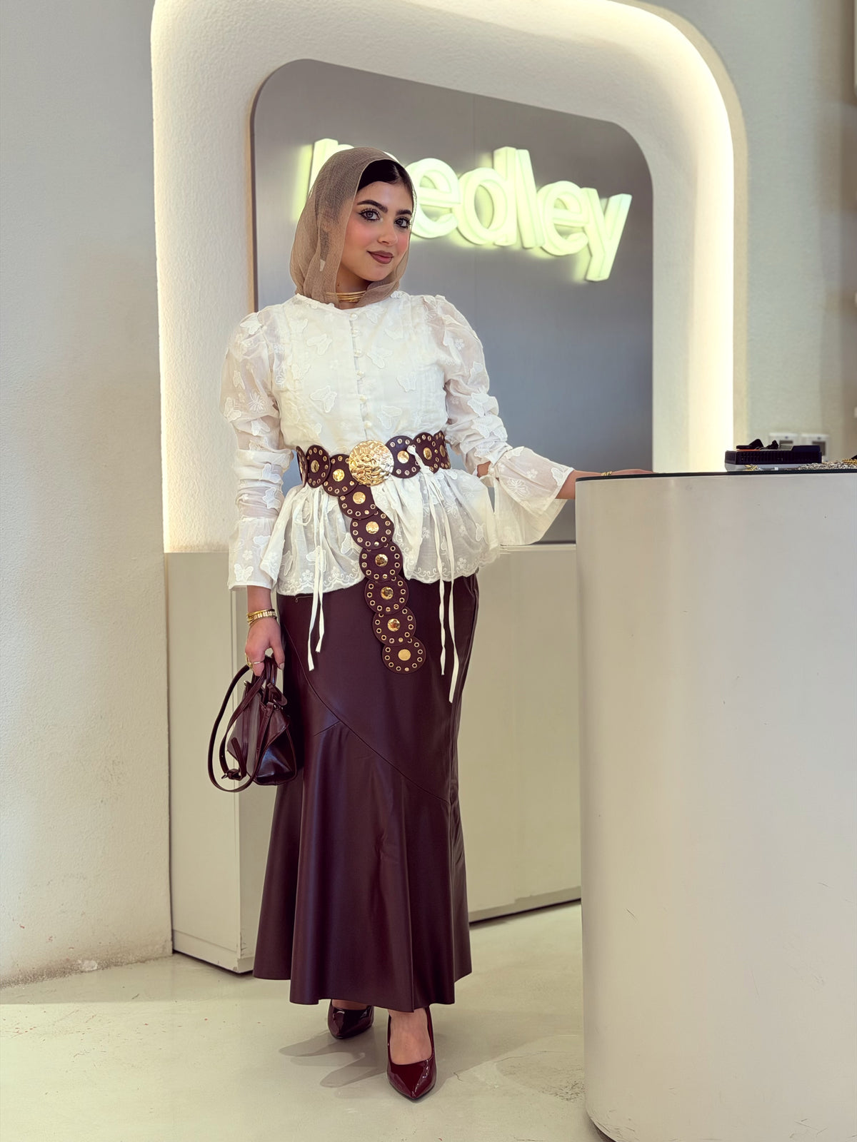 Circle Leather Belt