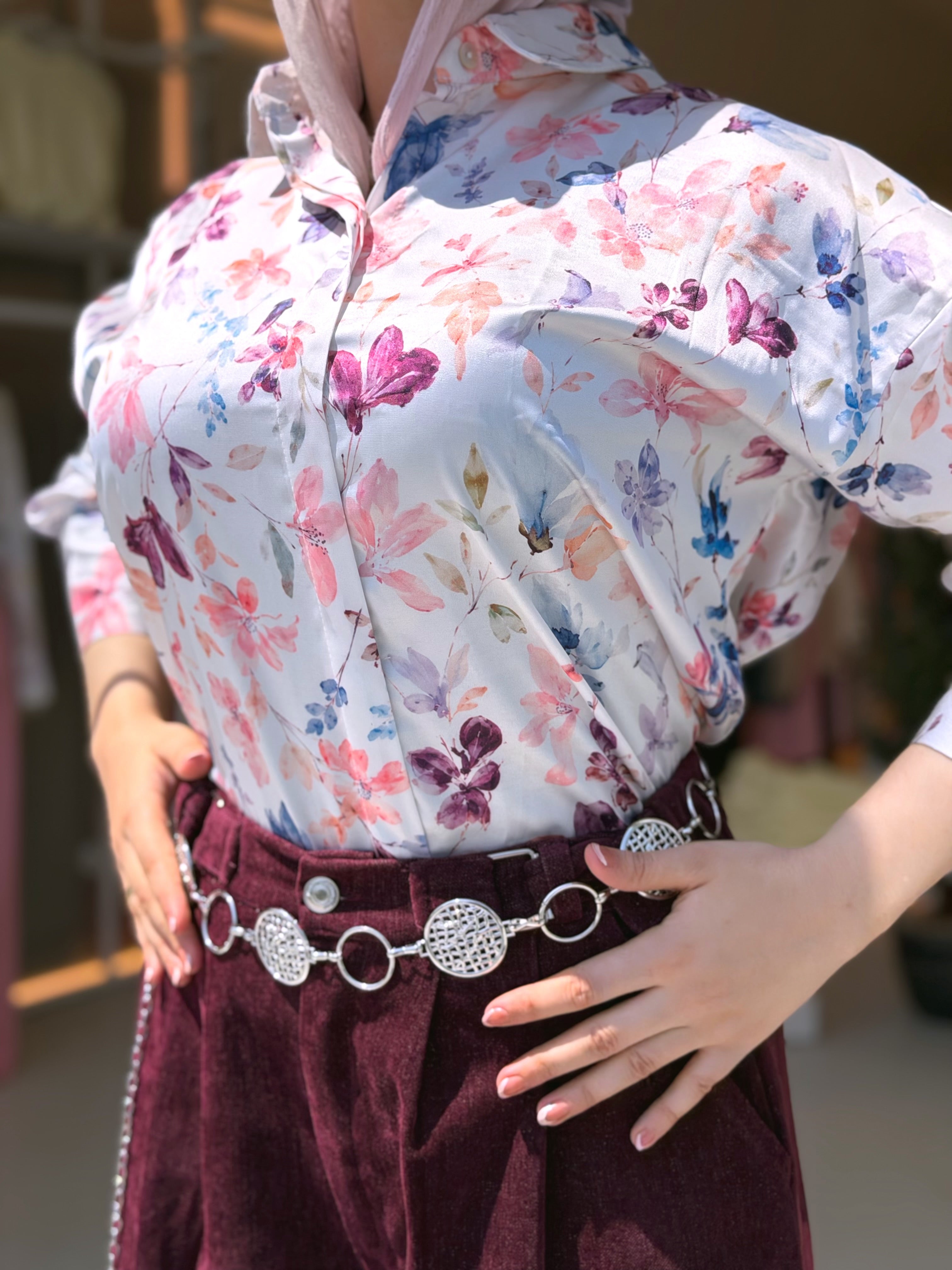 Vintage rose shirt