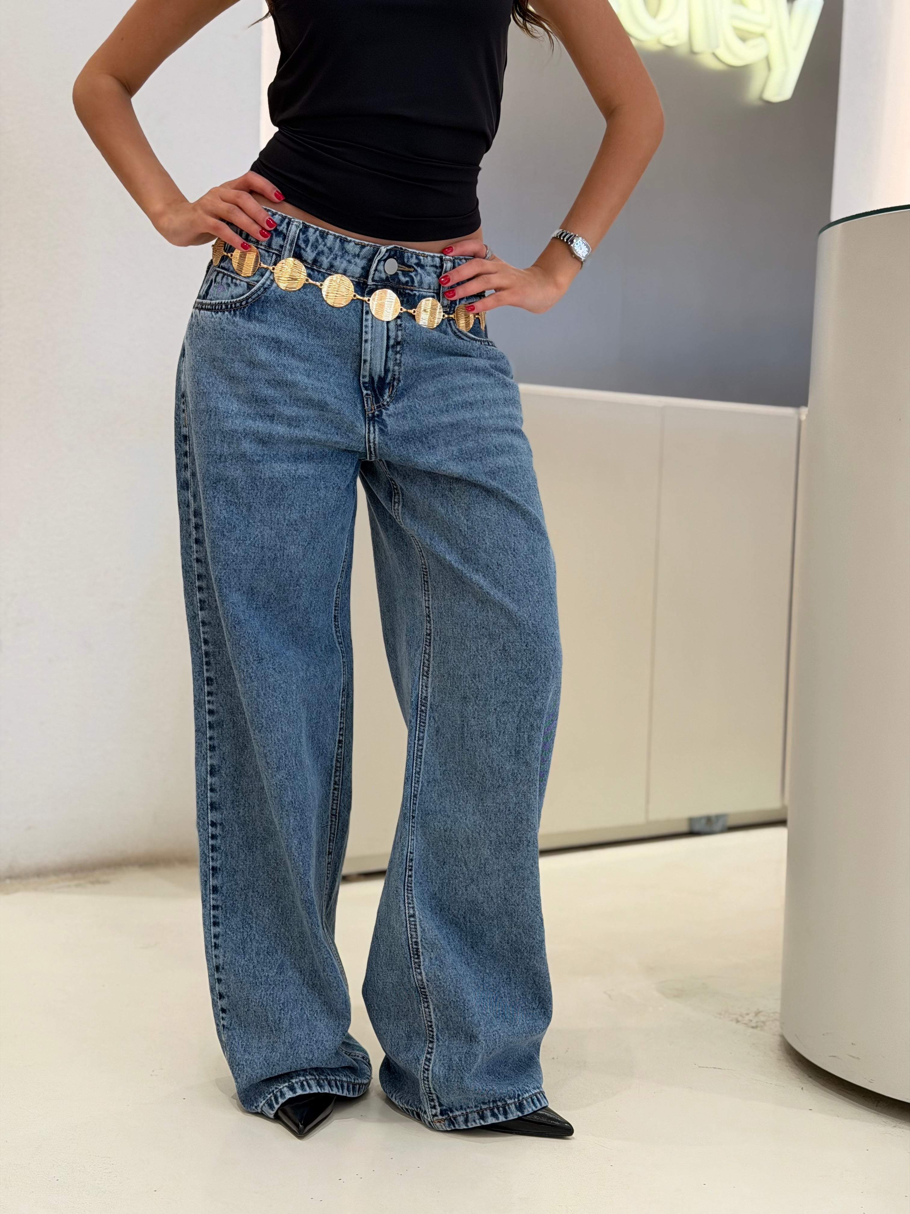 Losse wide-leg pants