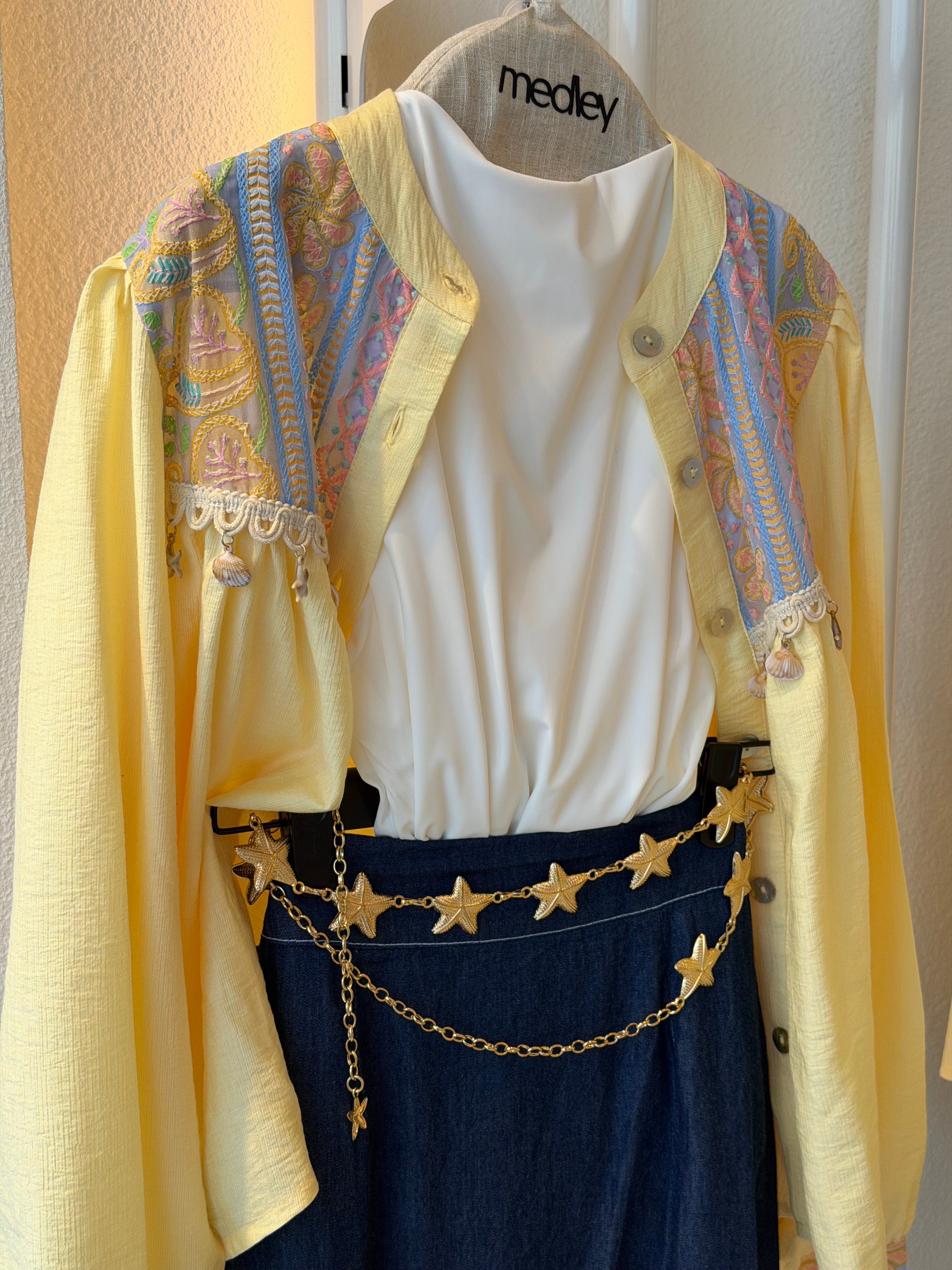 Soft summer yellow blouse