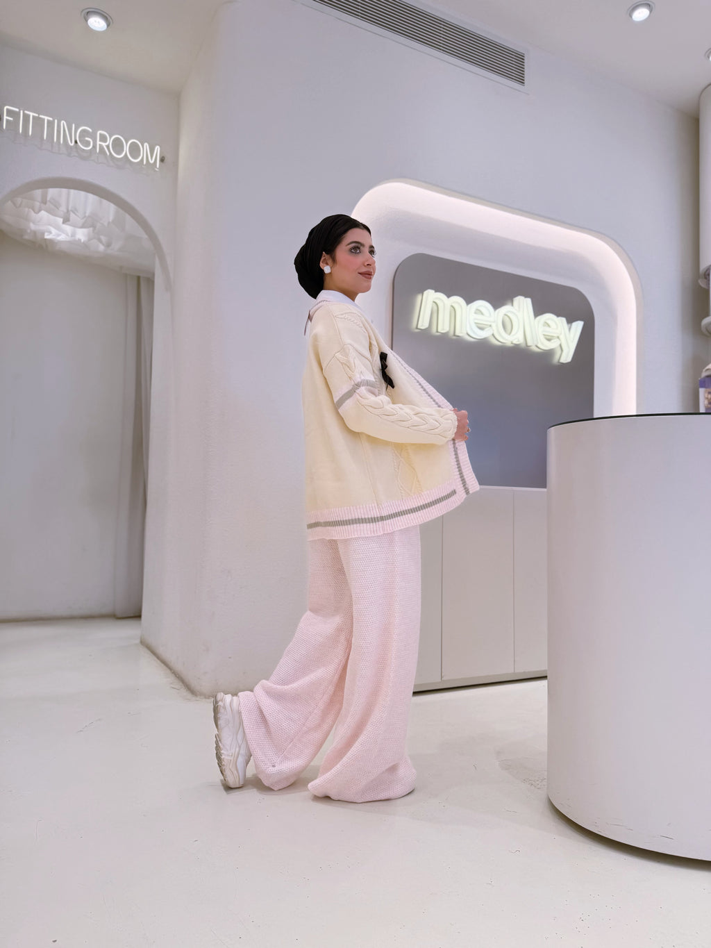 Ribbon Knit Cardigan ( candy )